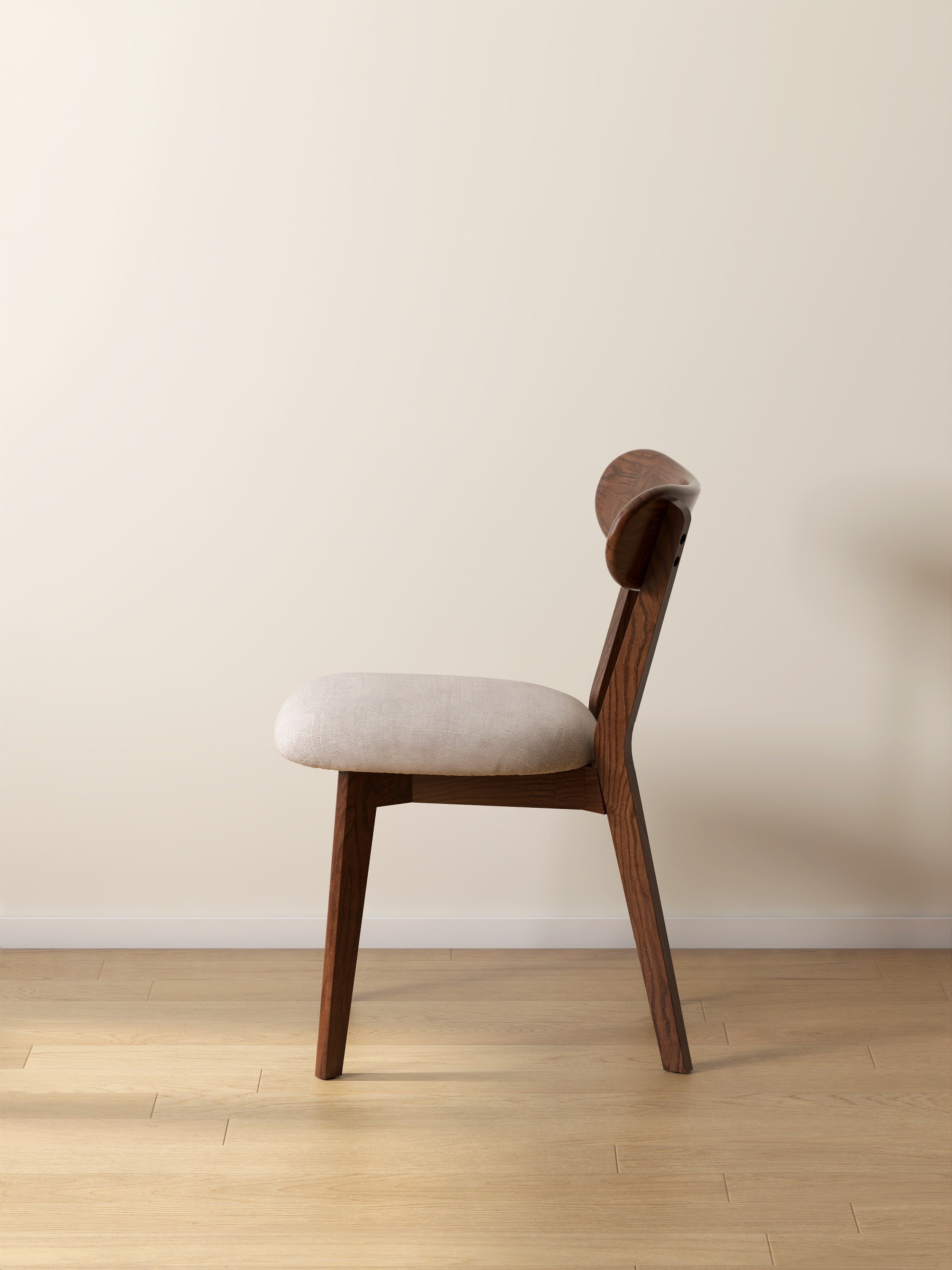 2Pcs Solid Wood Dining Room Chair with Upholstered