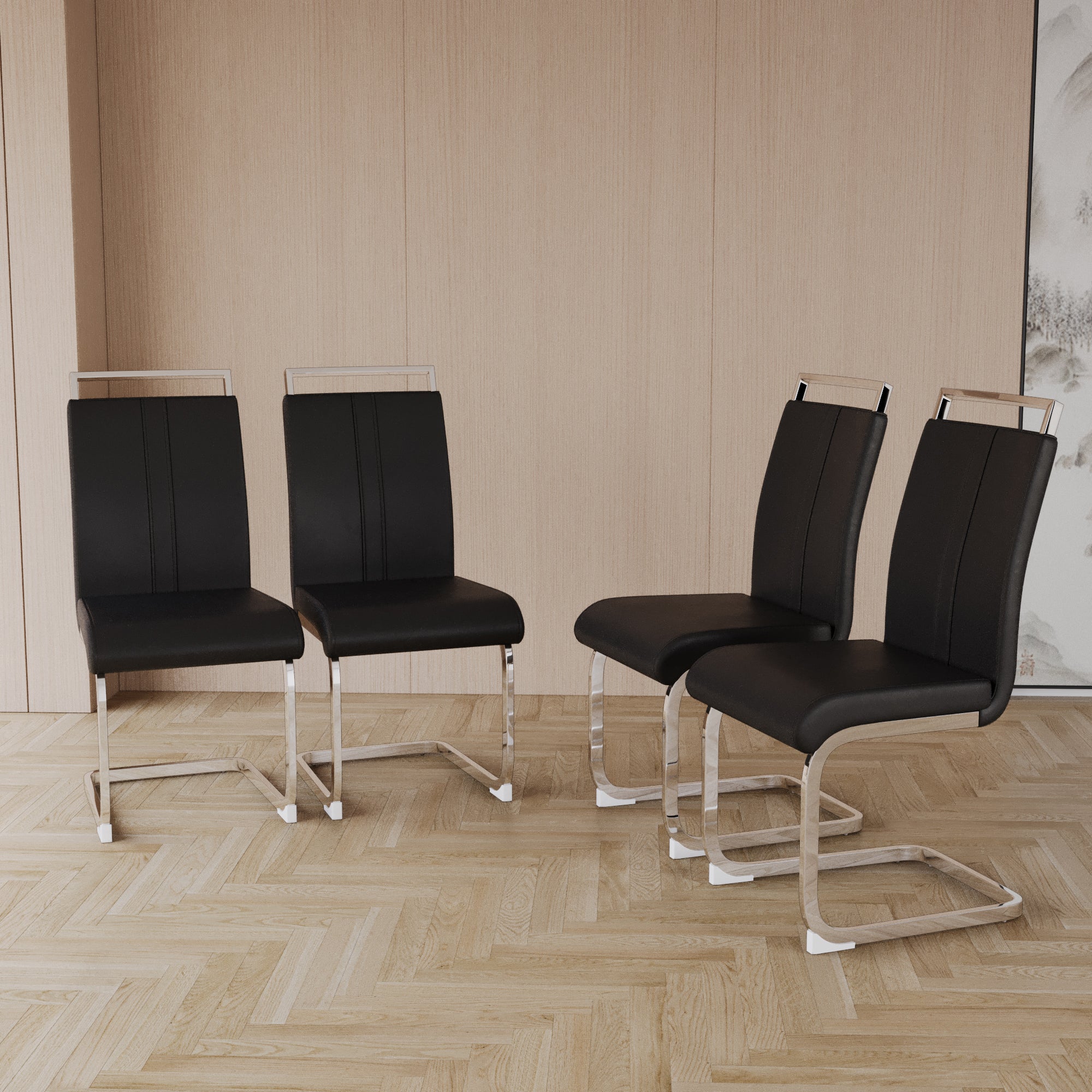 63 ' Medieval Modern MDF Dining Room Set