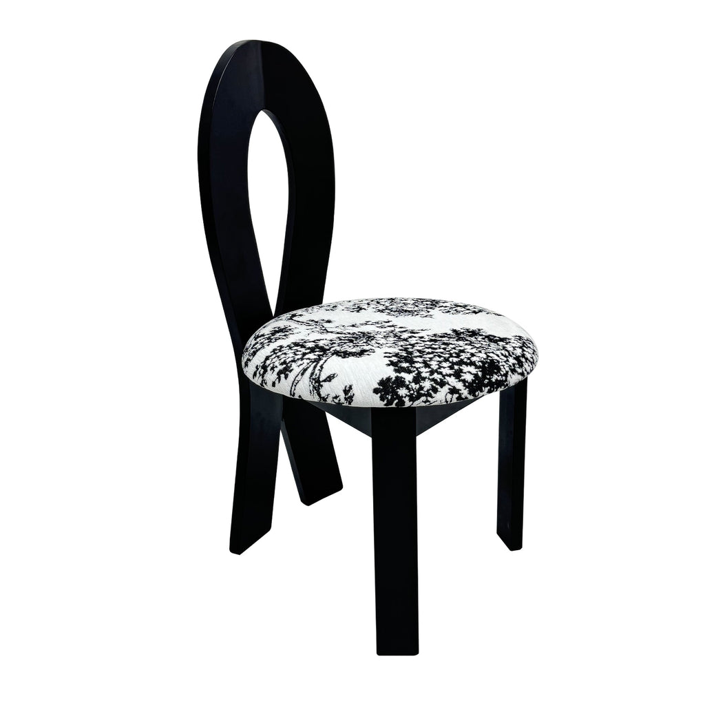 Key-Design Linen Upholstered Dining Chairs (Set of 2)