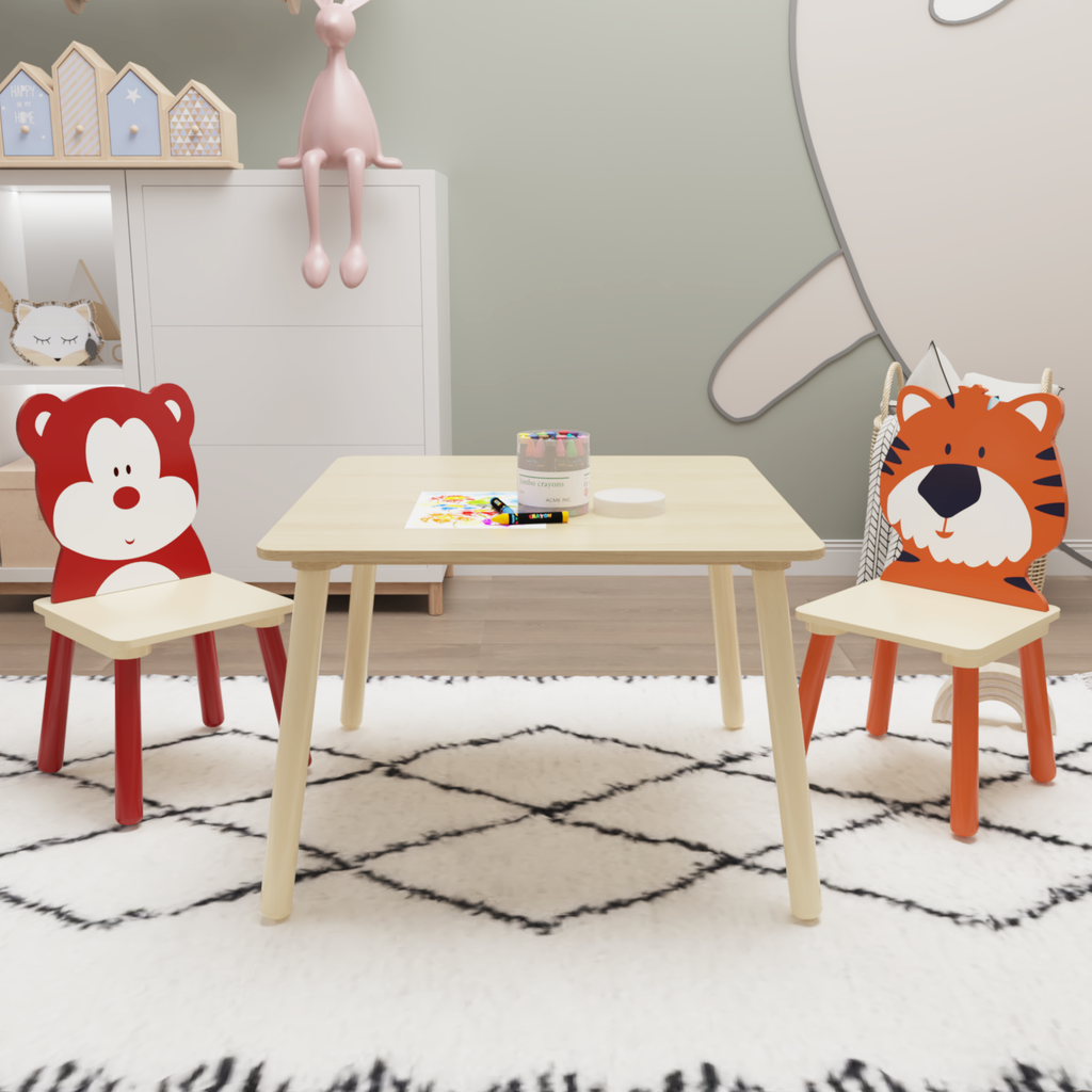 Montessori Toddler Table and Chairs Set
