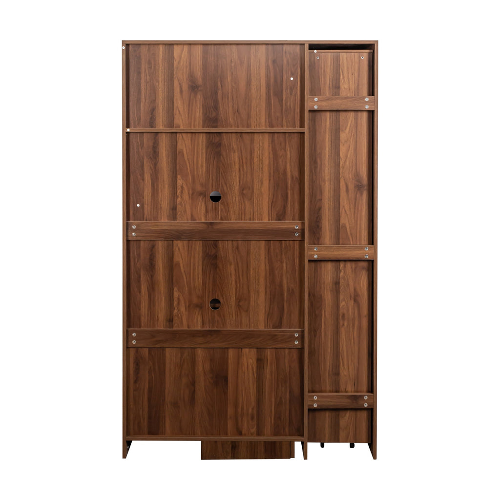 Farmhouse Pantry Organizers Cabinet with 4 Doors