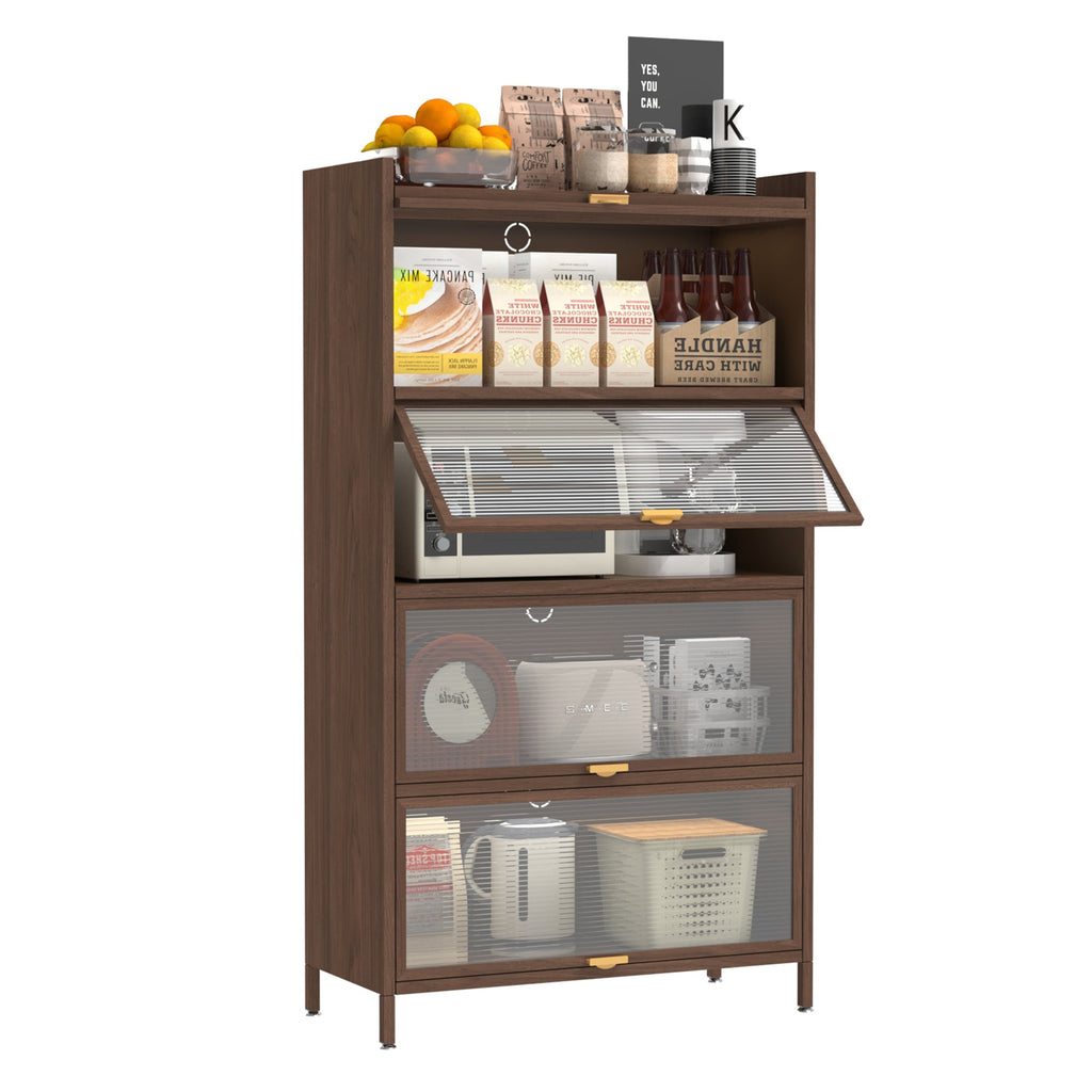 57'' Tall Metal 4 Flip Doors Cabine
