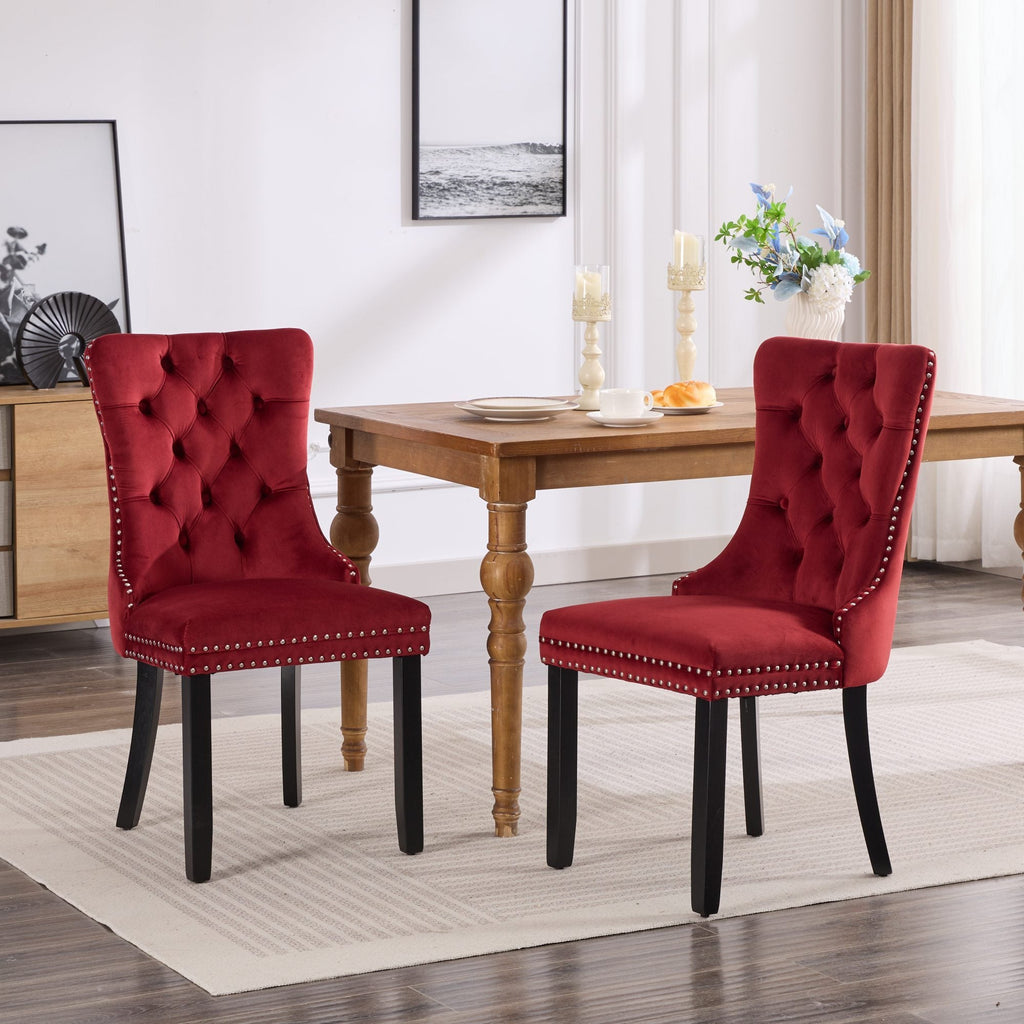 Classic Velvet Dining Chairs (Set of 2)