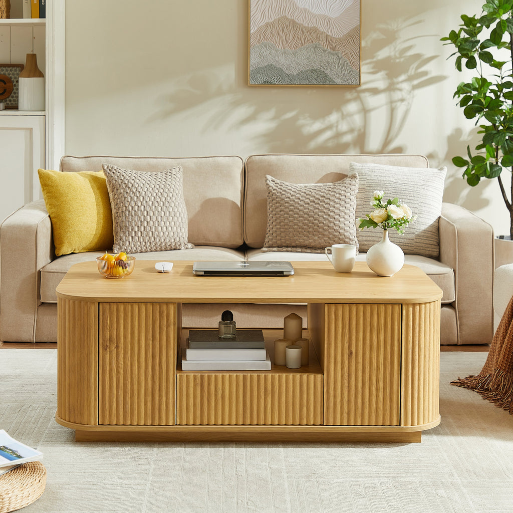 46.5' Modern Luxury Oval Coffee Table