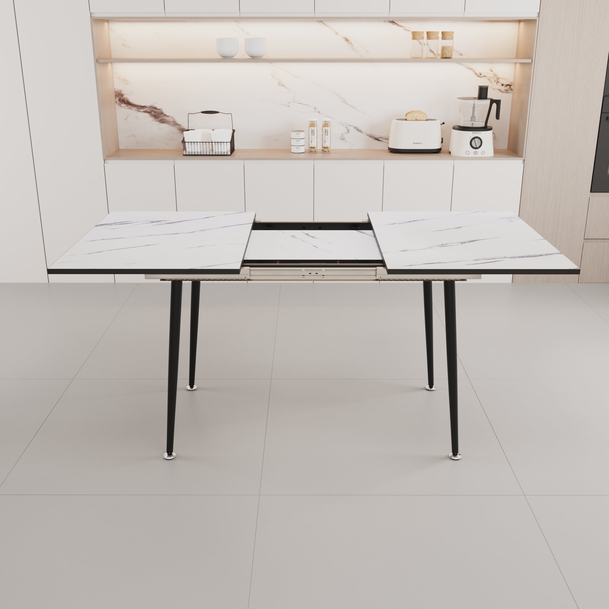 47'-63' Expandable Dining Table and Chair Set