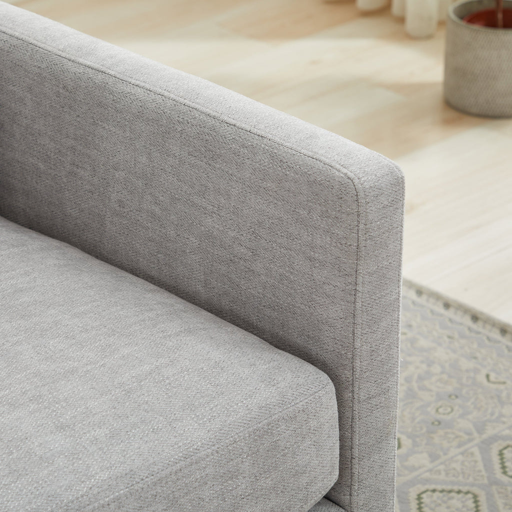 Modern Square Chenille Upholstered Swivel Accent Chair