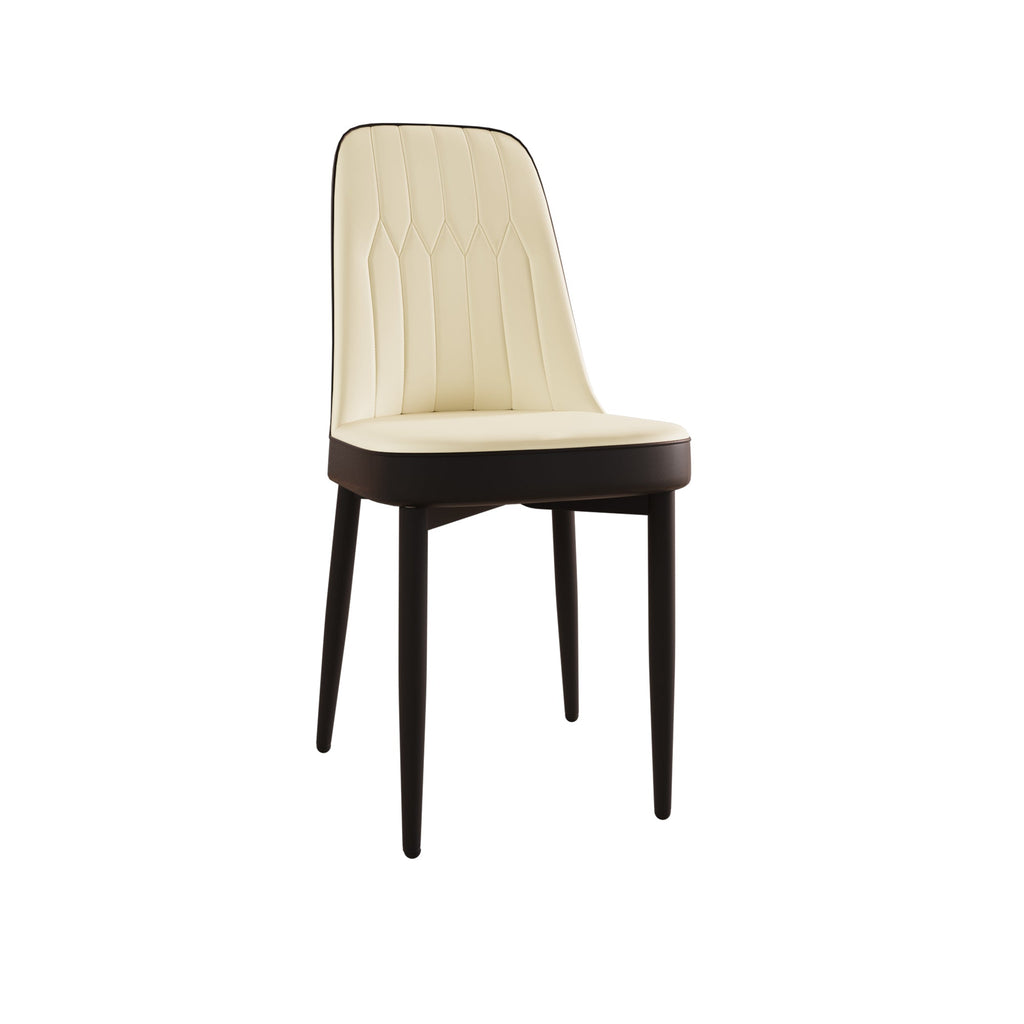 Modern Dining Chair Set of 4 with High-Quality PU Leather