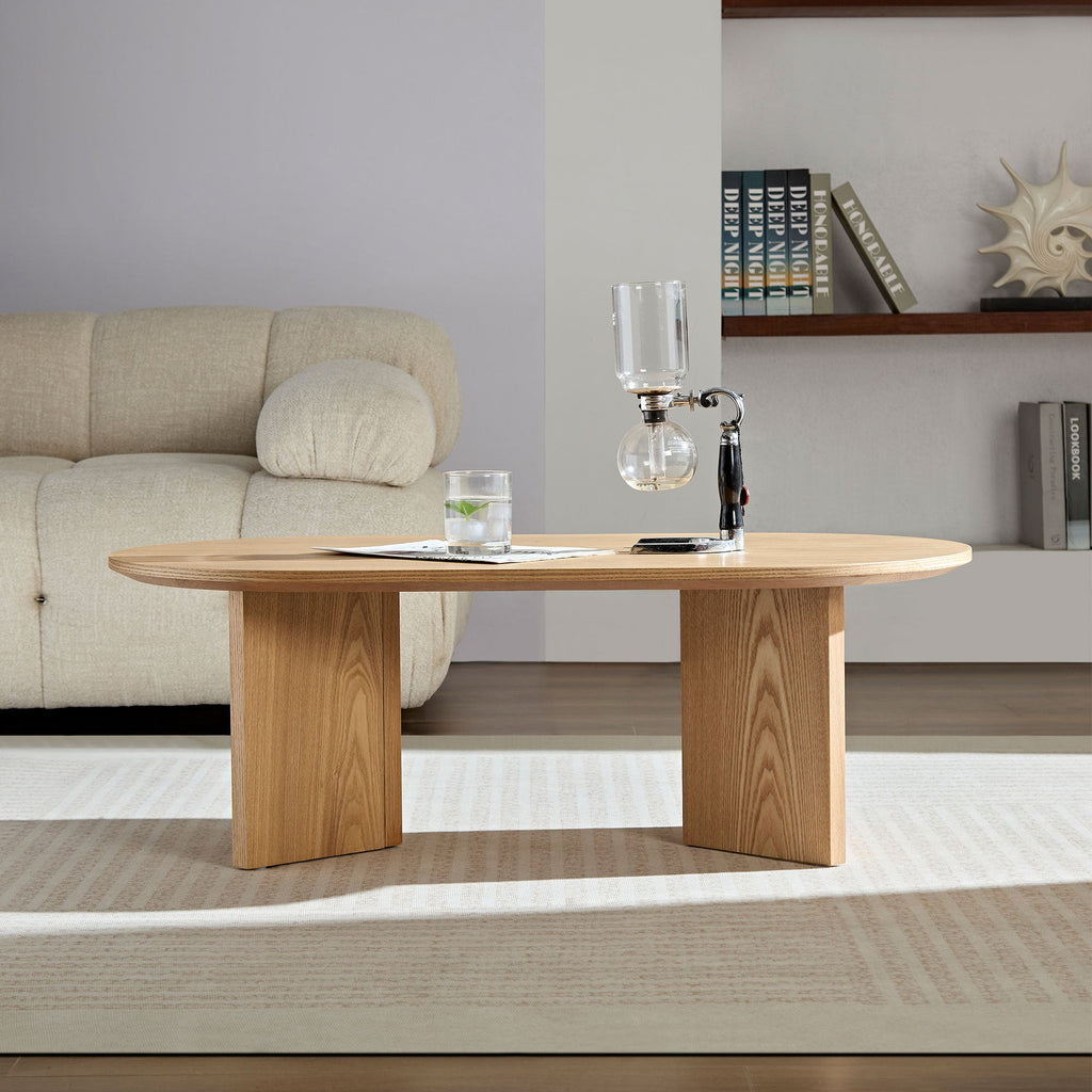Length 39.37 Inch MDF Oval Coffee Table