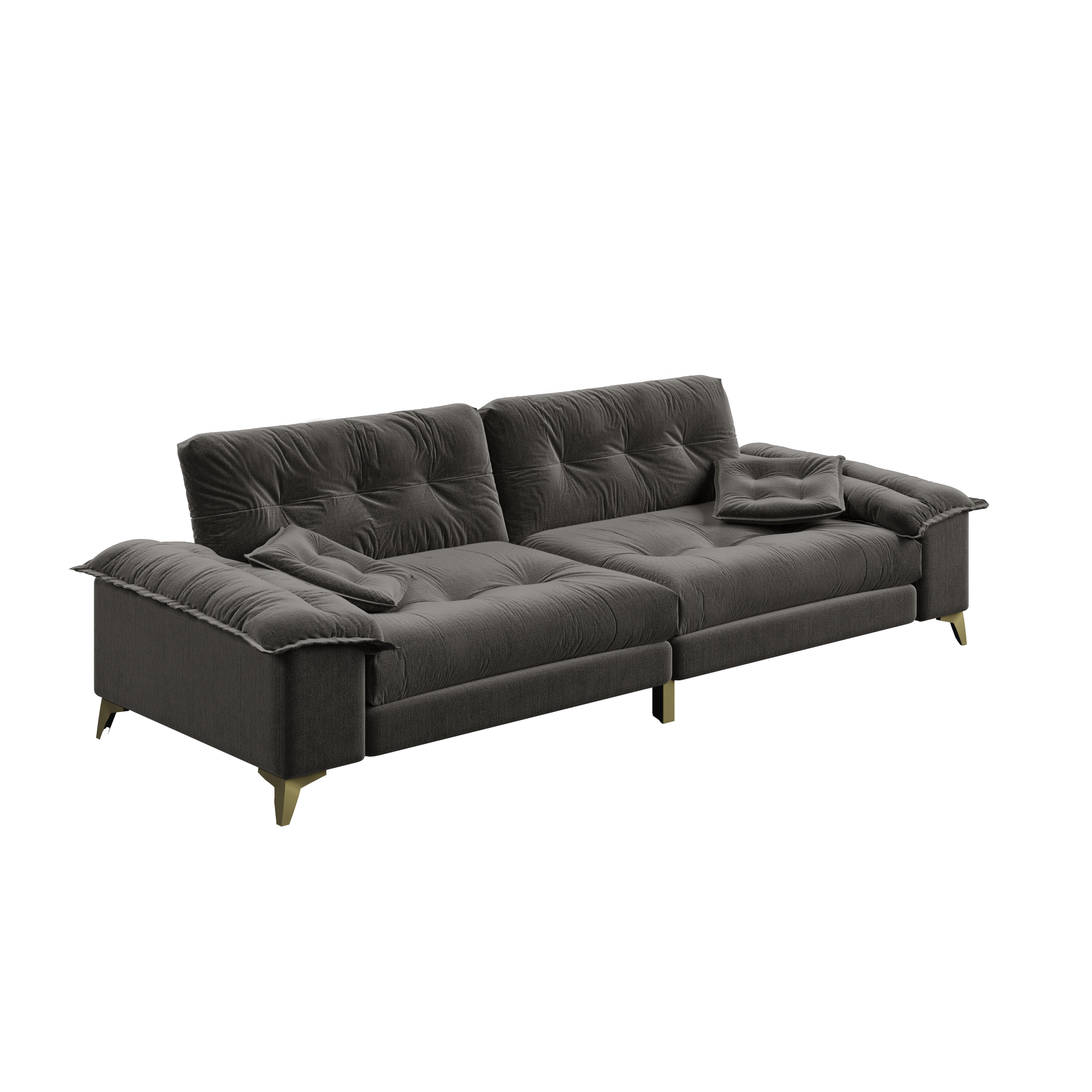 104.7 ' Modern 4-Seat Cloud Sofa with Wide Removable Armrests