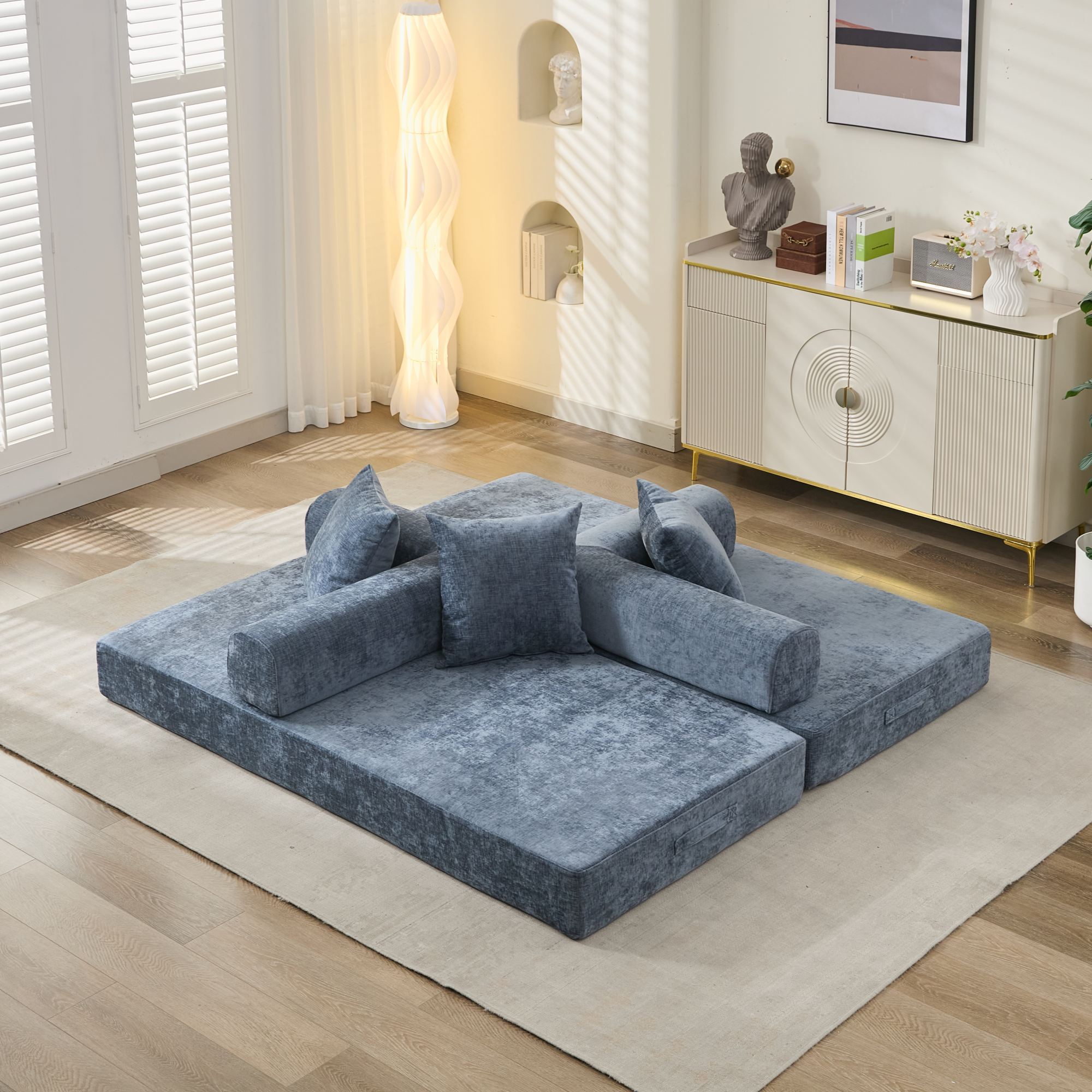 Comfy Convertible Folding Mattress Sofa Bed