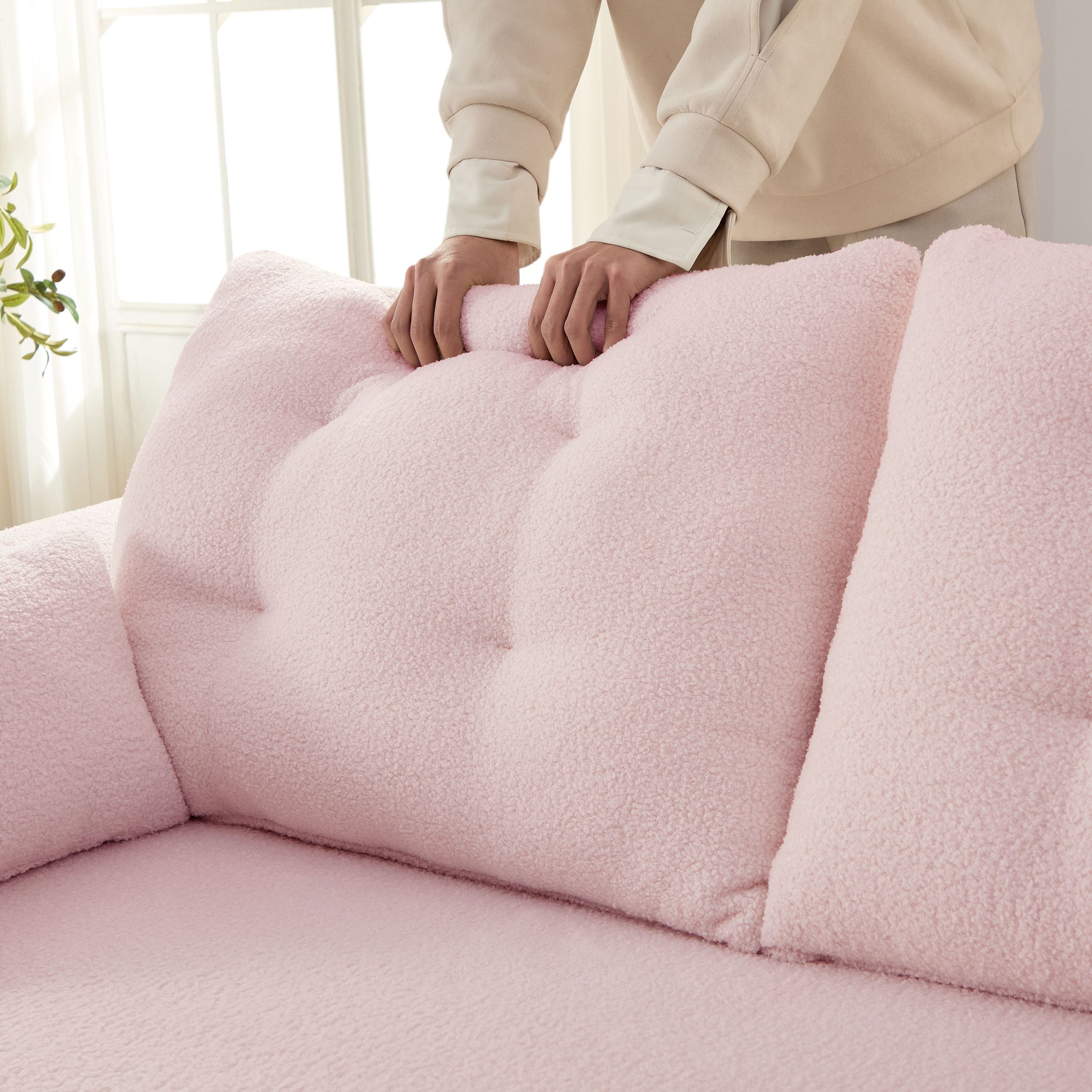 78.7 ' Multi-Functional Teddy Foldable Sofa Bed