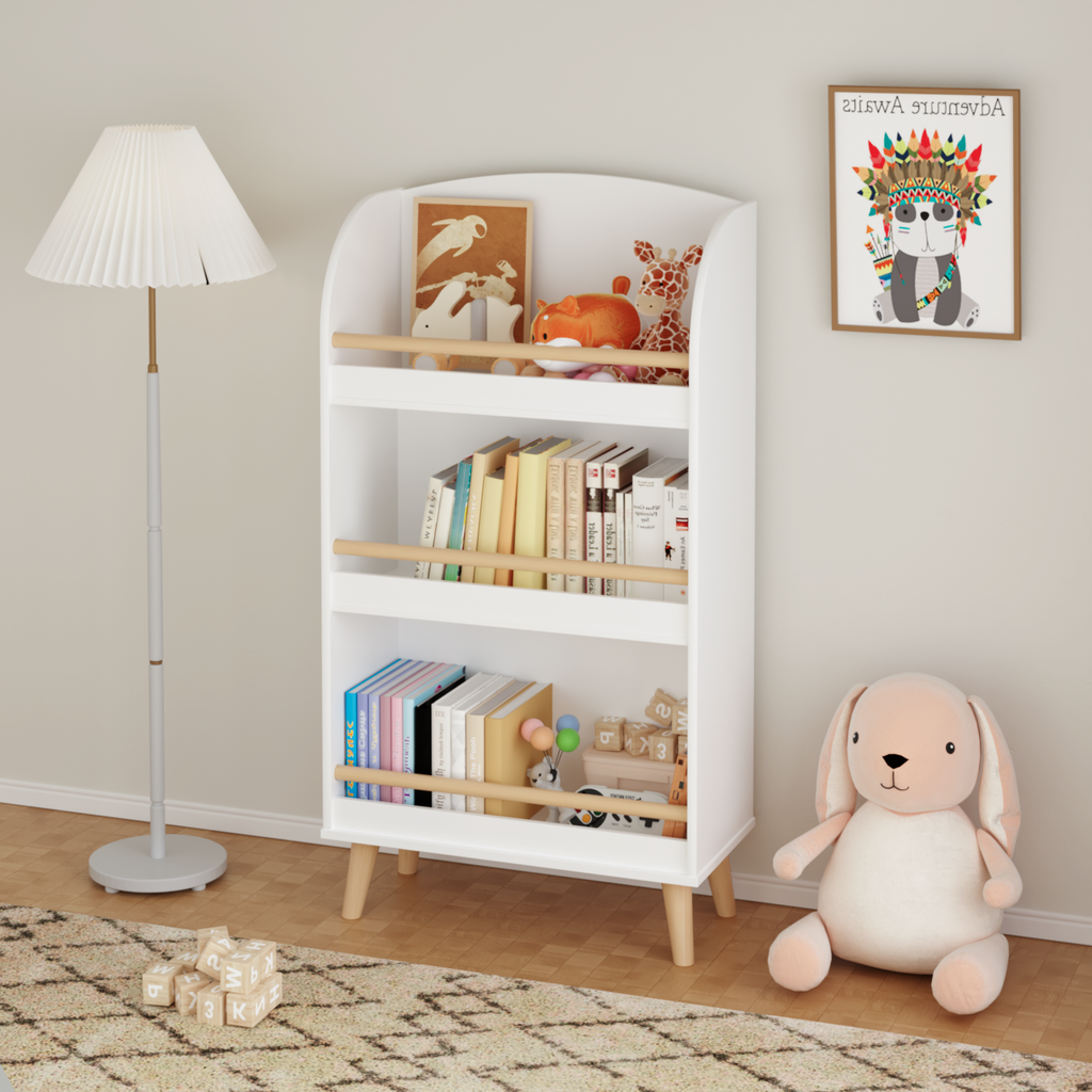 Kids 3-Tier Toy Storage Cabinet