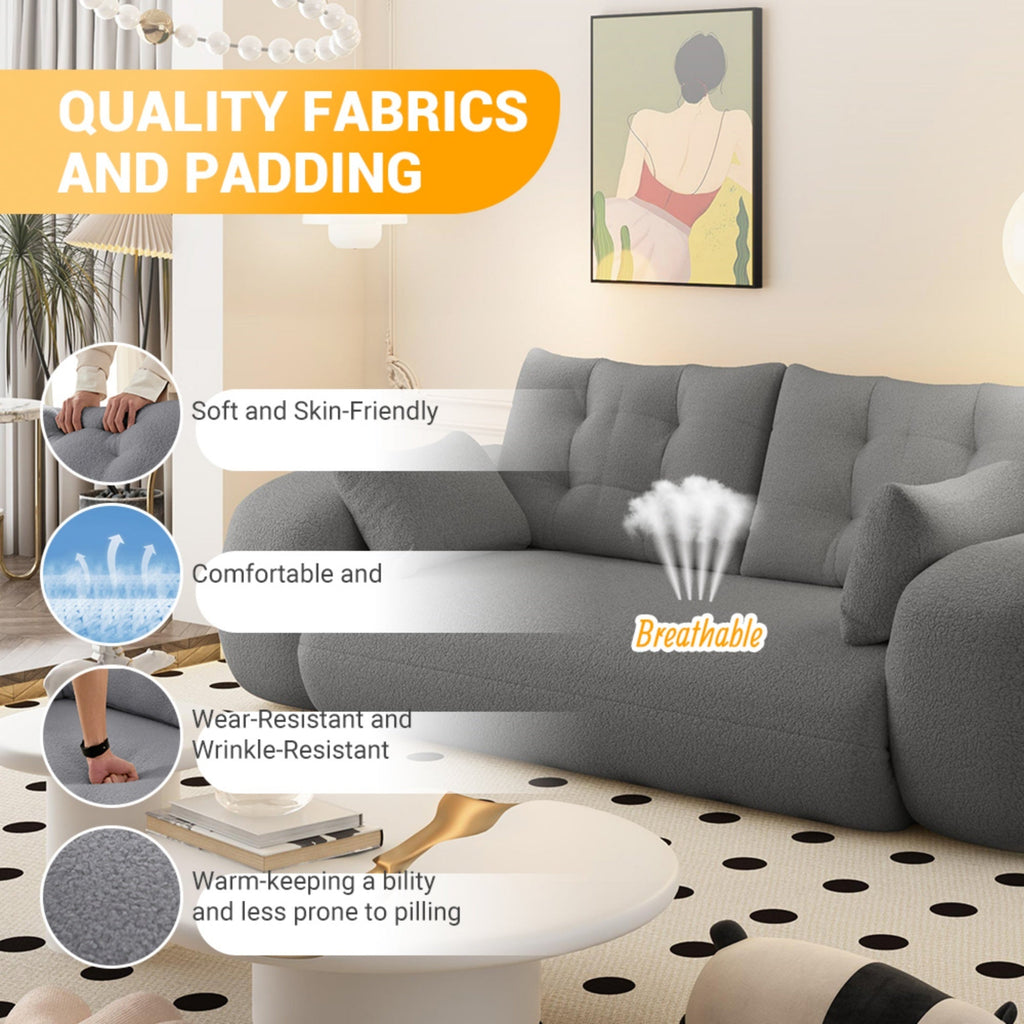 78.7 ' Multi-Functional Teddy Foldable Sofa Bed