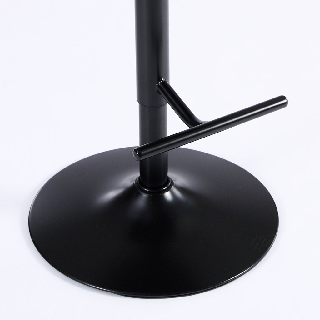 Aged and Retro PU Swivel Barstools Adjusatble Seat Height (Set of 2)