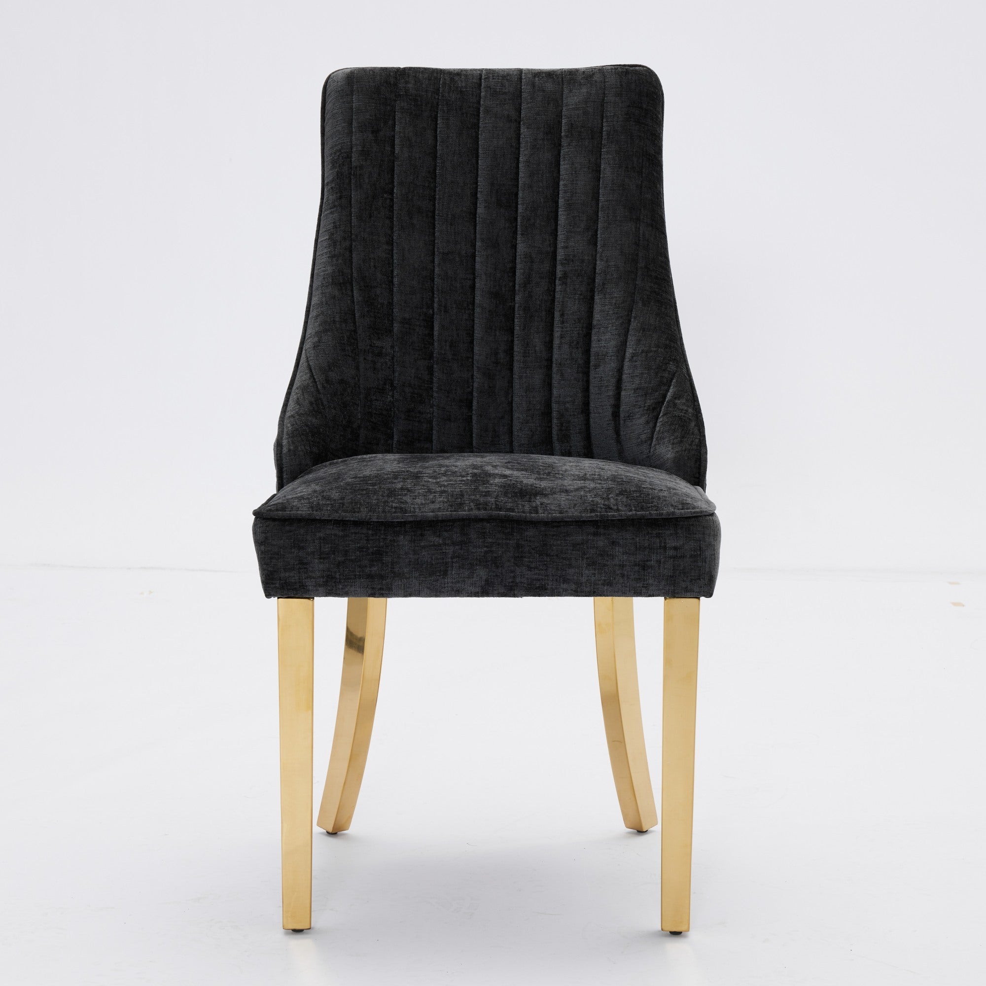 Rayon Cloth Flocking Chenille Dining Chairs (Set of 2 )