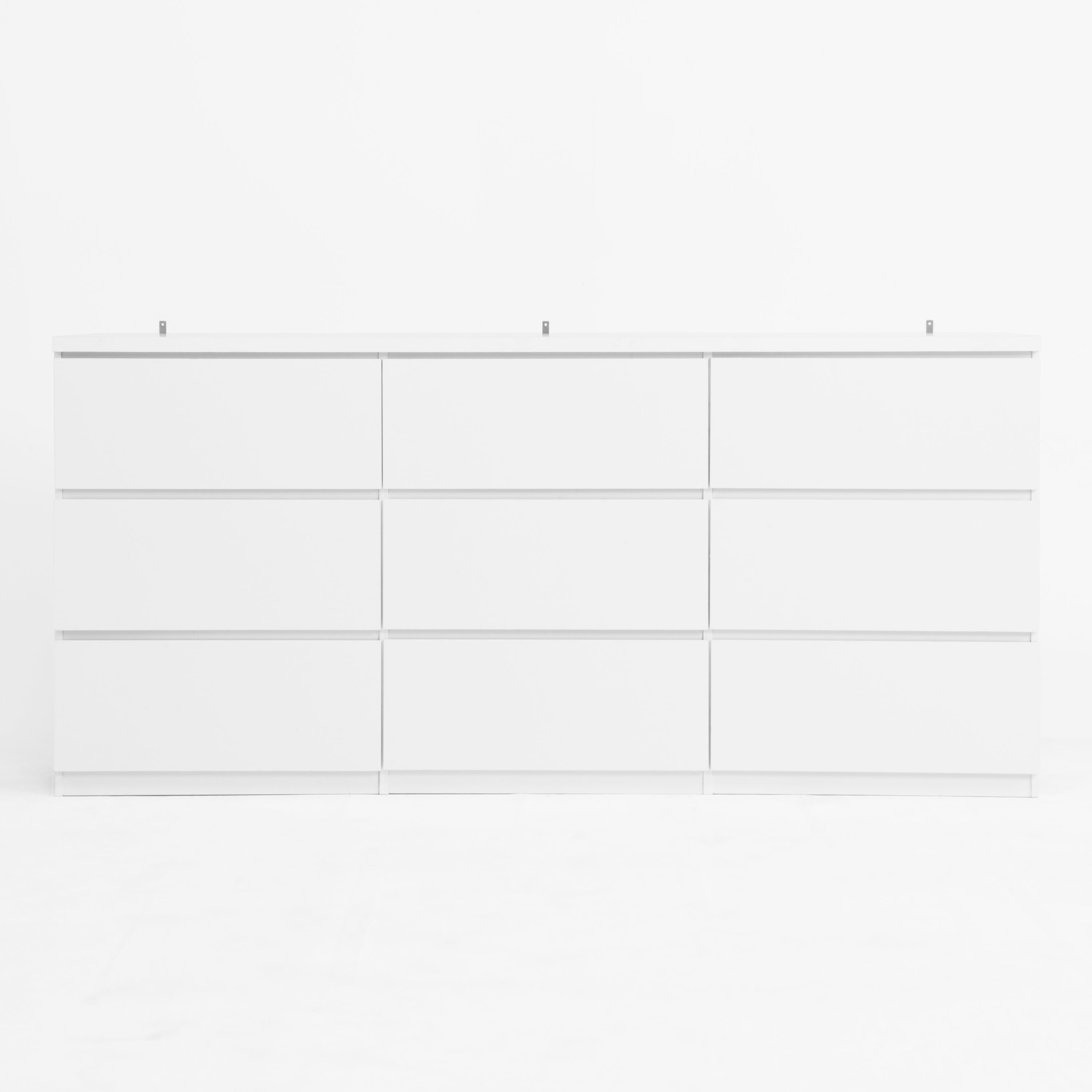 White 9 Drawer Cabinet for Bedroom