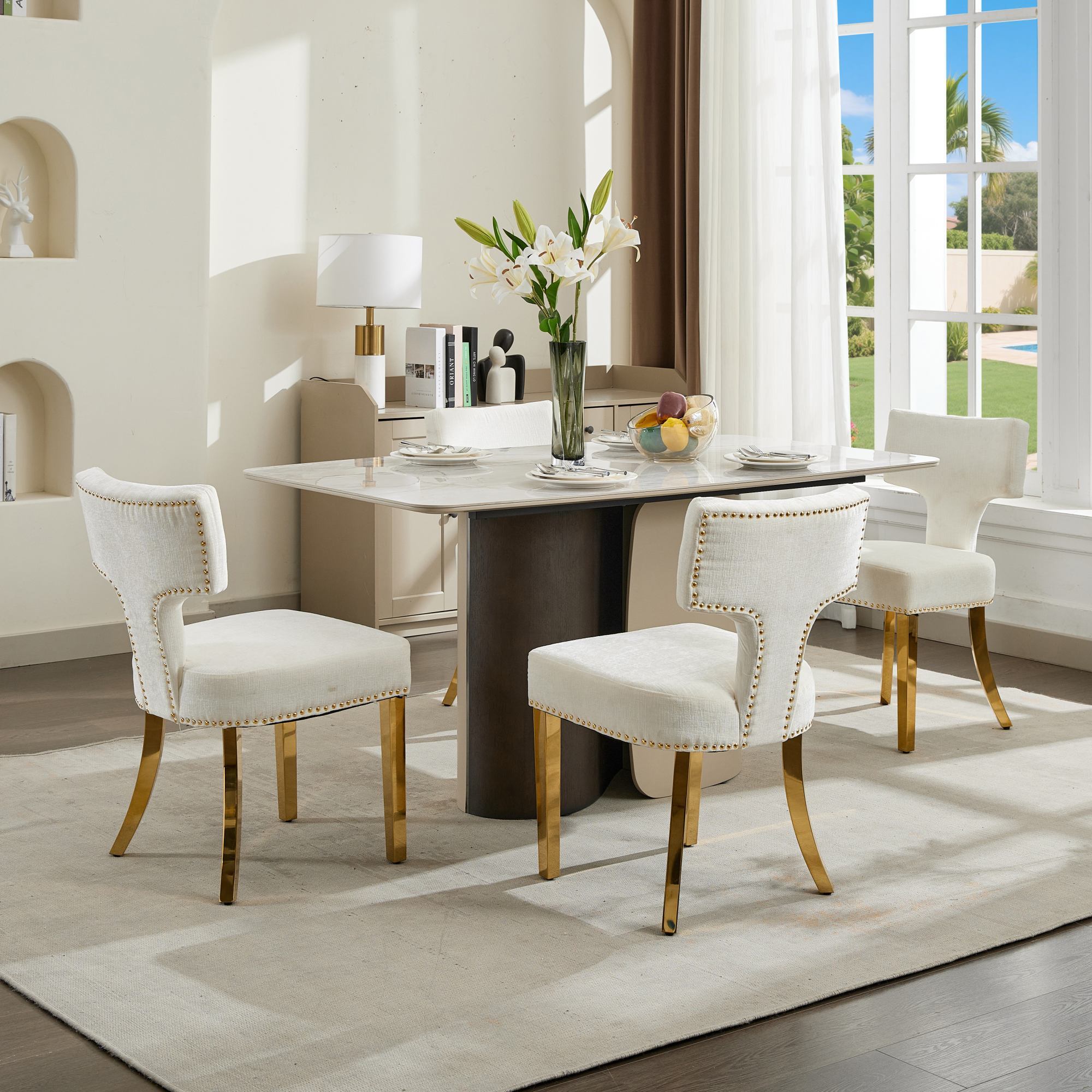 Mid Century Modern Dining Chairs (Set of 2)