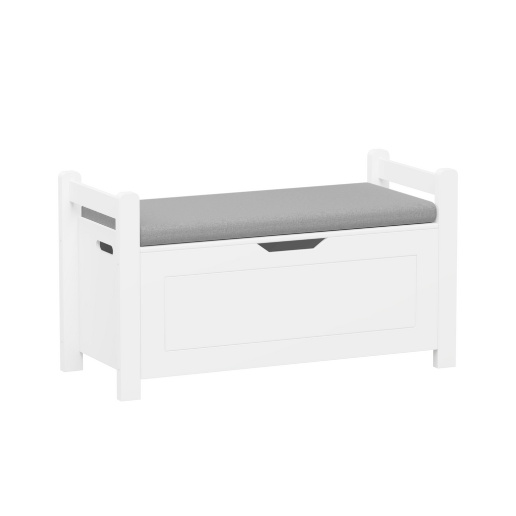 Kids Toy Box Chest Large Storage Cabinet with Cushion Seat