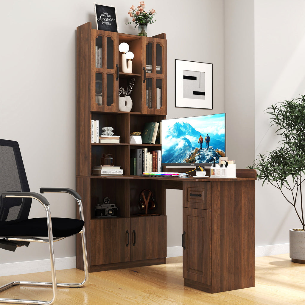 L-Shaped Design Corner Computer Desk for Home Office