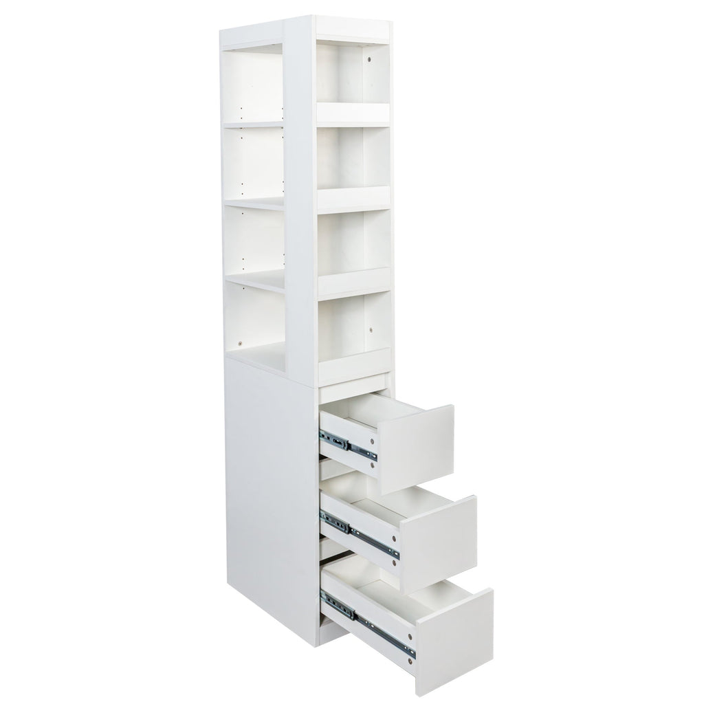 70.87' H Modern Wooden Tall Bookshelf Bookcase