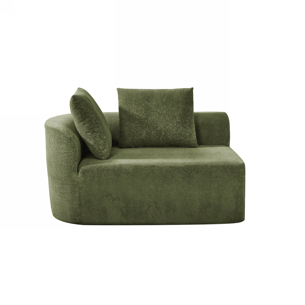 116' Modern Curved Sectional Sofa for Living Room