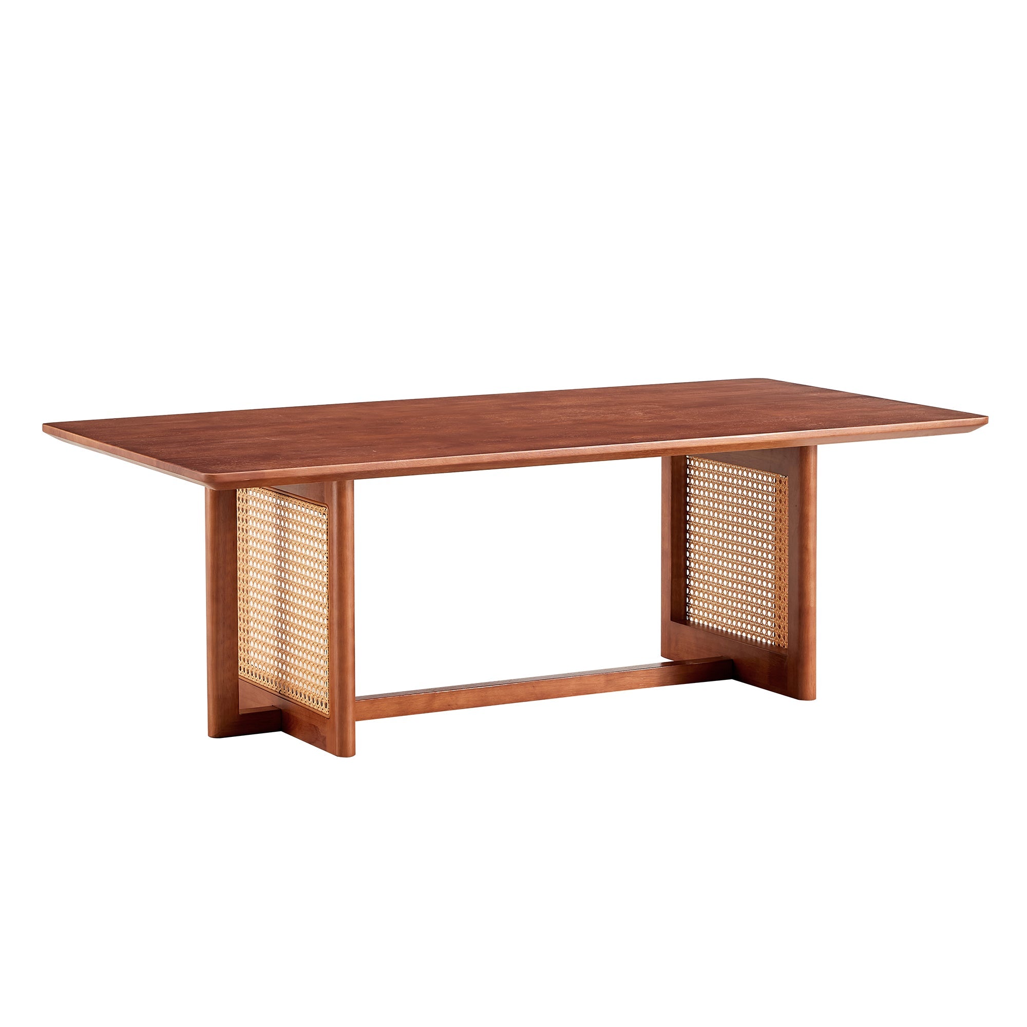 Chinese Style Rattan Solid Wood Coffee Low Table