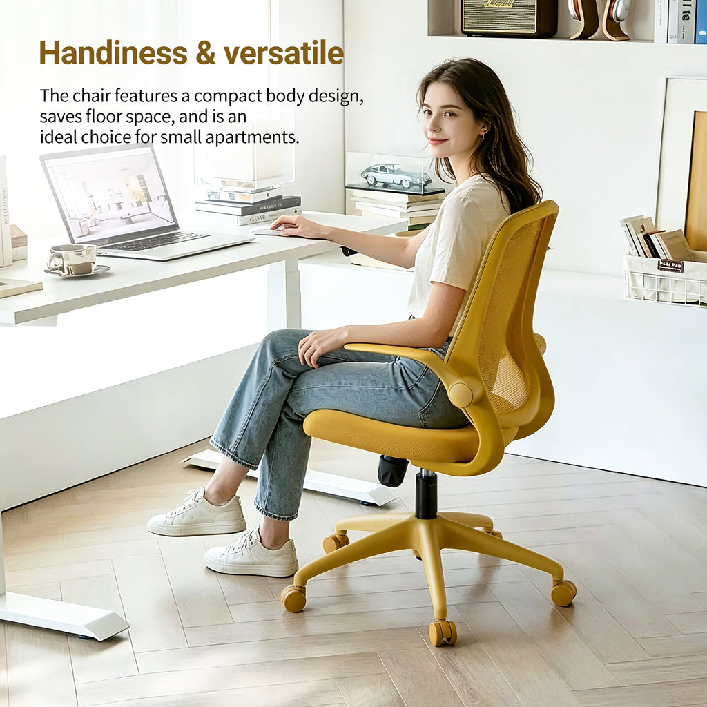 Colorful Ergonomic Office Chair with Flip-Up Armrests