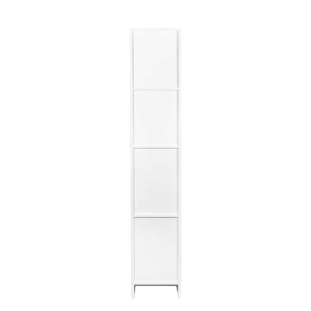 Elegant White Freestanding Cabinet for Kitchen and Dining Room