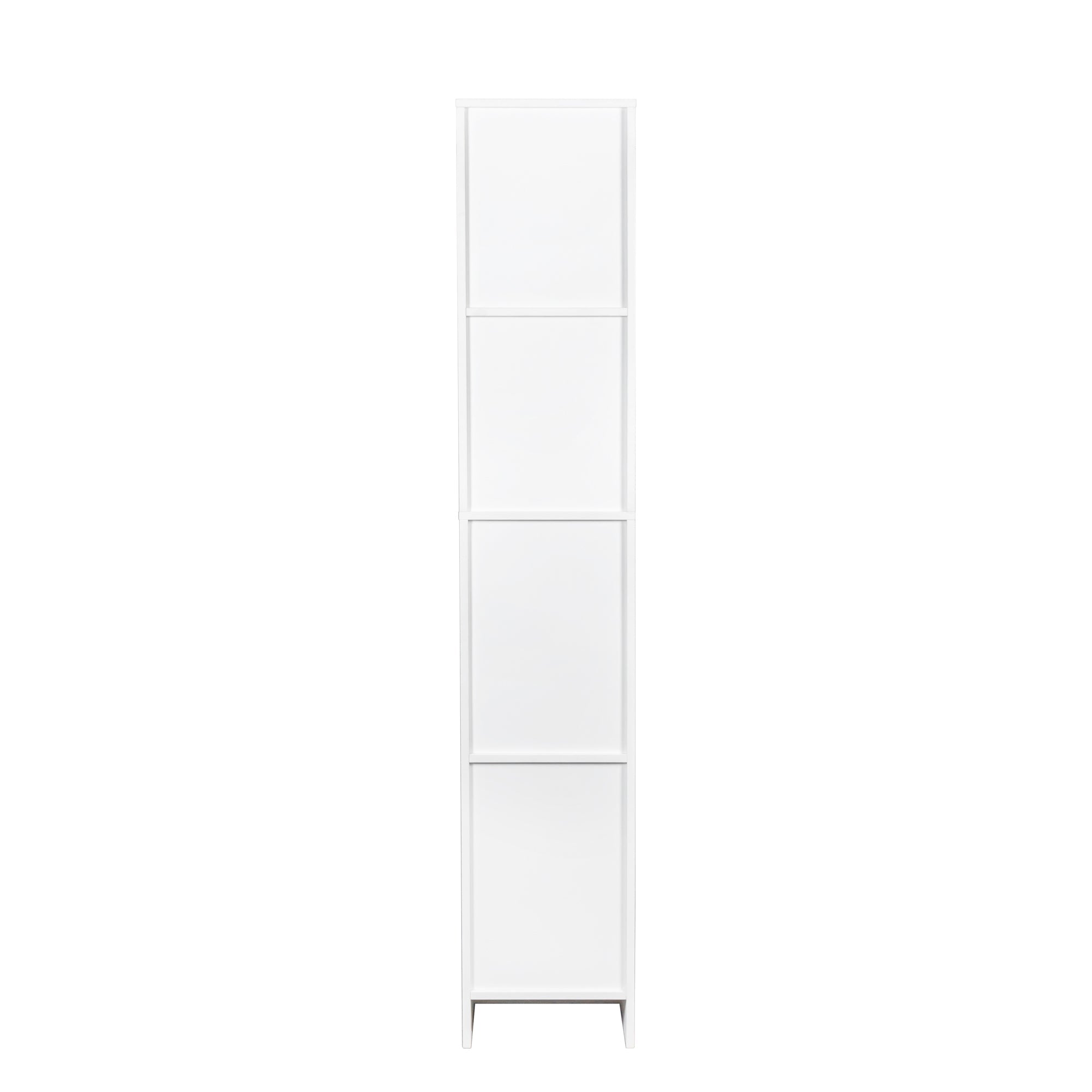 Elegant White Freestanding Cabinet for Kitchen and Dining Room