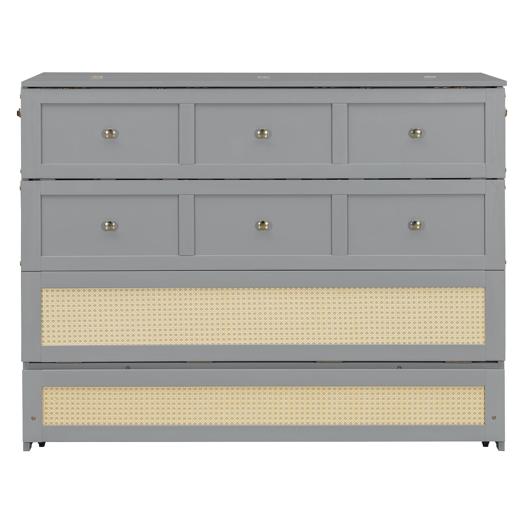 Full Size Murphy Bed with Large Drawers