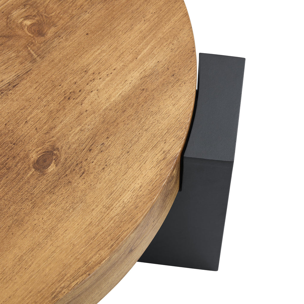 Modern Simple Double-Layer Round Coffee Table