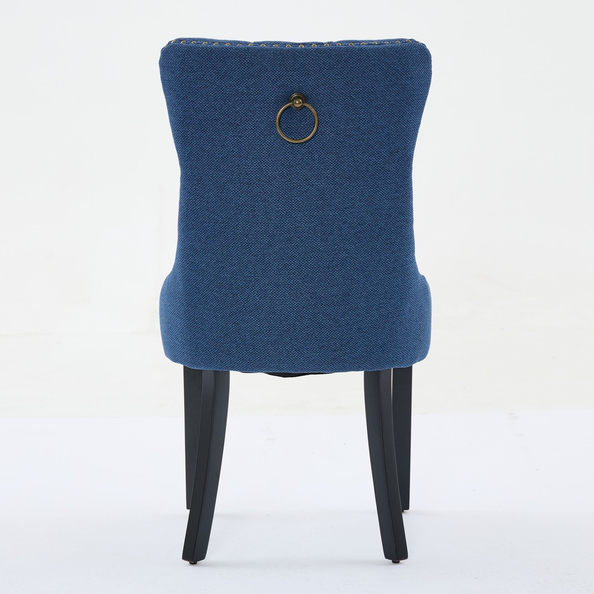 Linen Contemporary Tufted Flax Upholstered Dining Chairs (Set of 2)