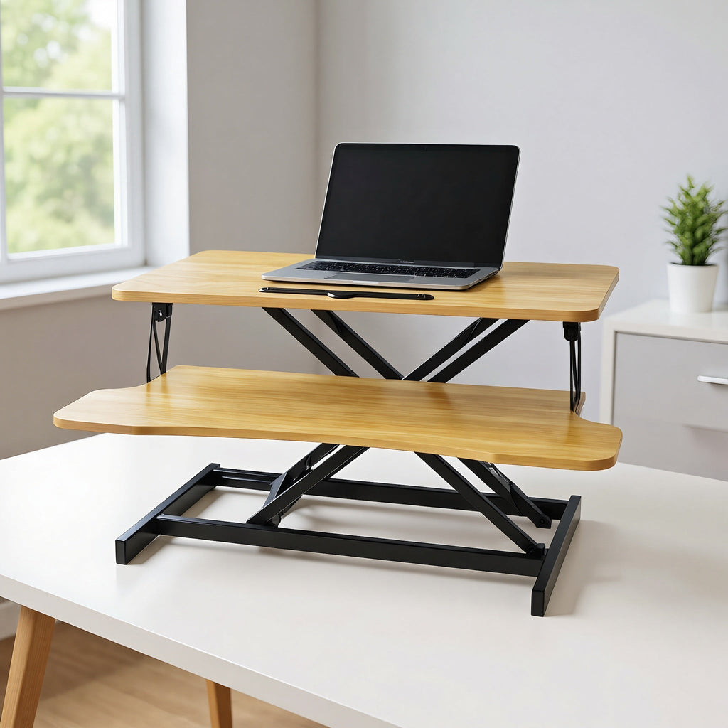 32 Inch Desk Converter Height Adjustable Sit to Stand Rise