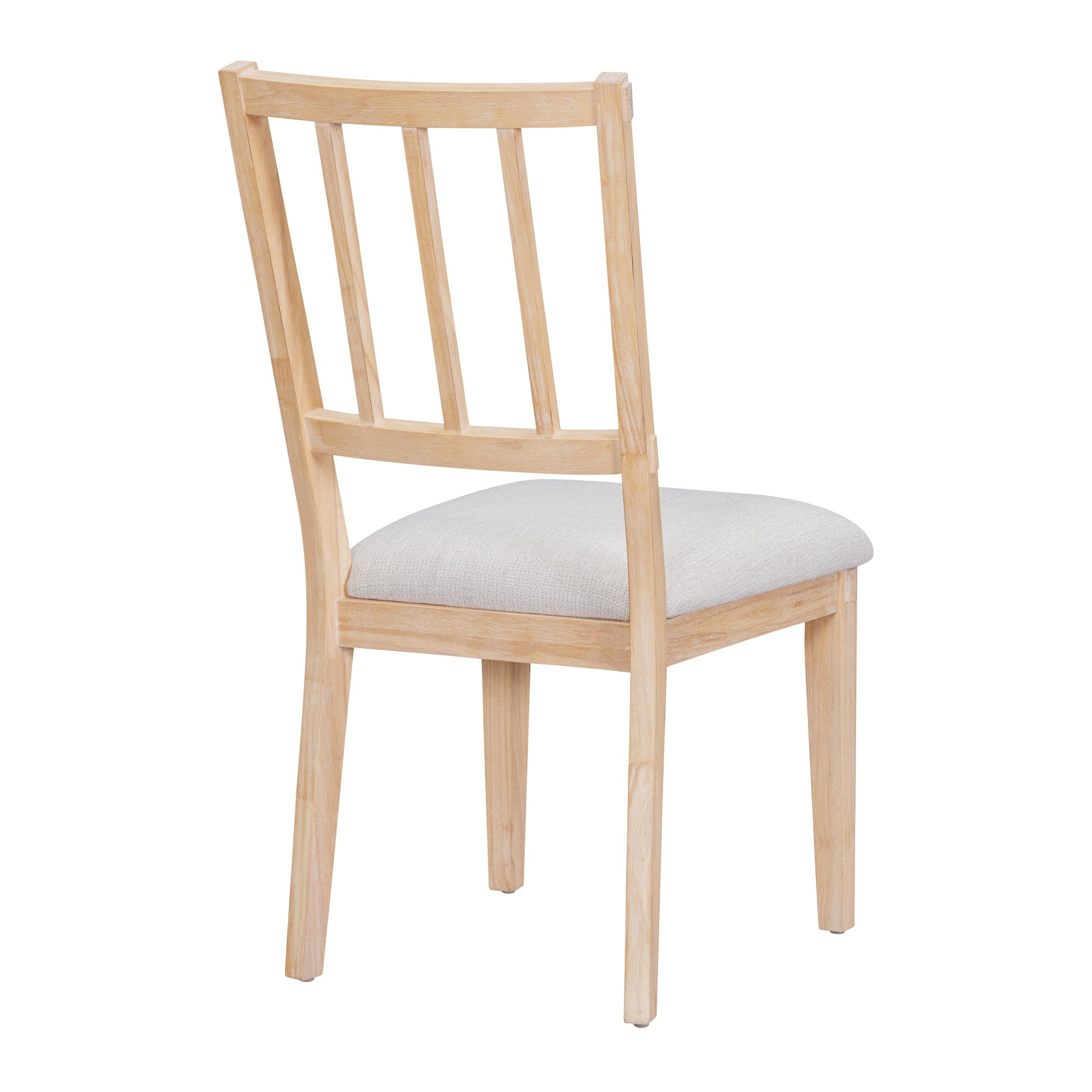 Rustic Charm Round Dining Set with 3 Upholstered Chairs