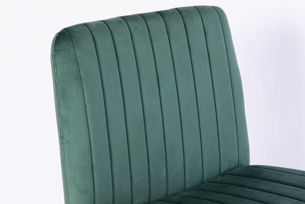 Criss Cross Armless Office Chair with Wheels