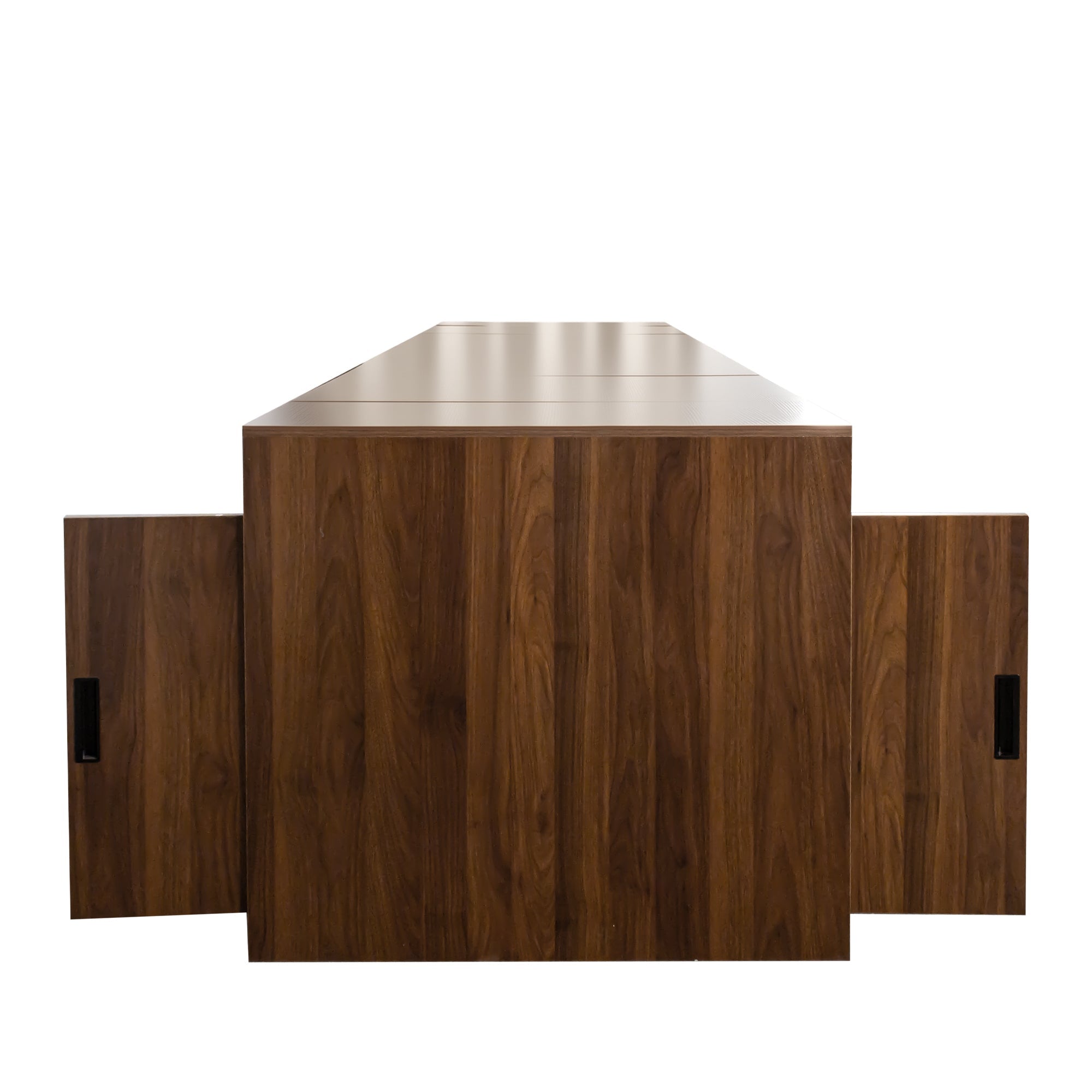 Modern Multifunctional Extendable Dining Table with Outlet