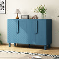 Wood Storage Cabinet with Unique Arc Handles