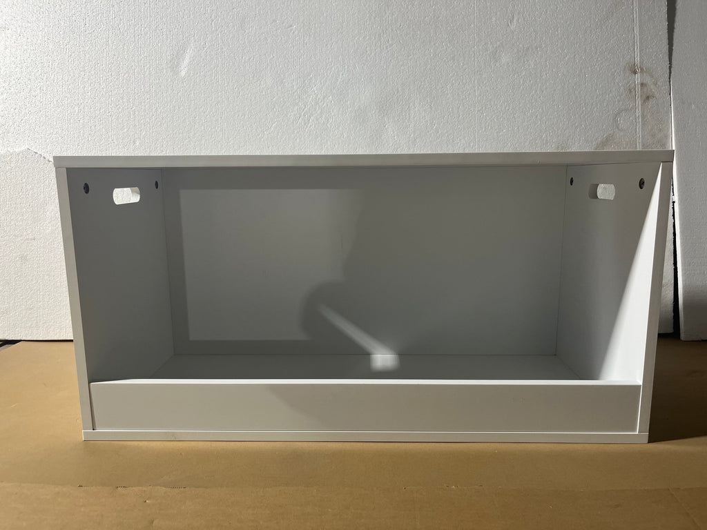 White Wooden Open Toy Storage Box for Kids