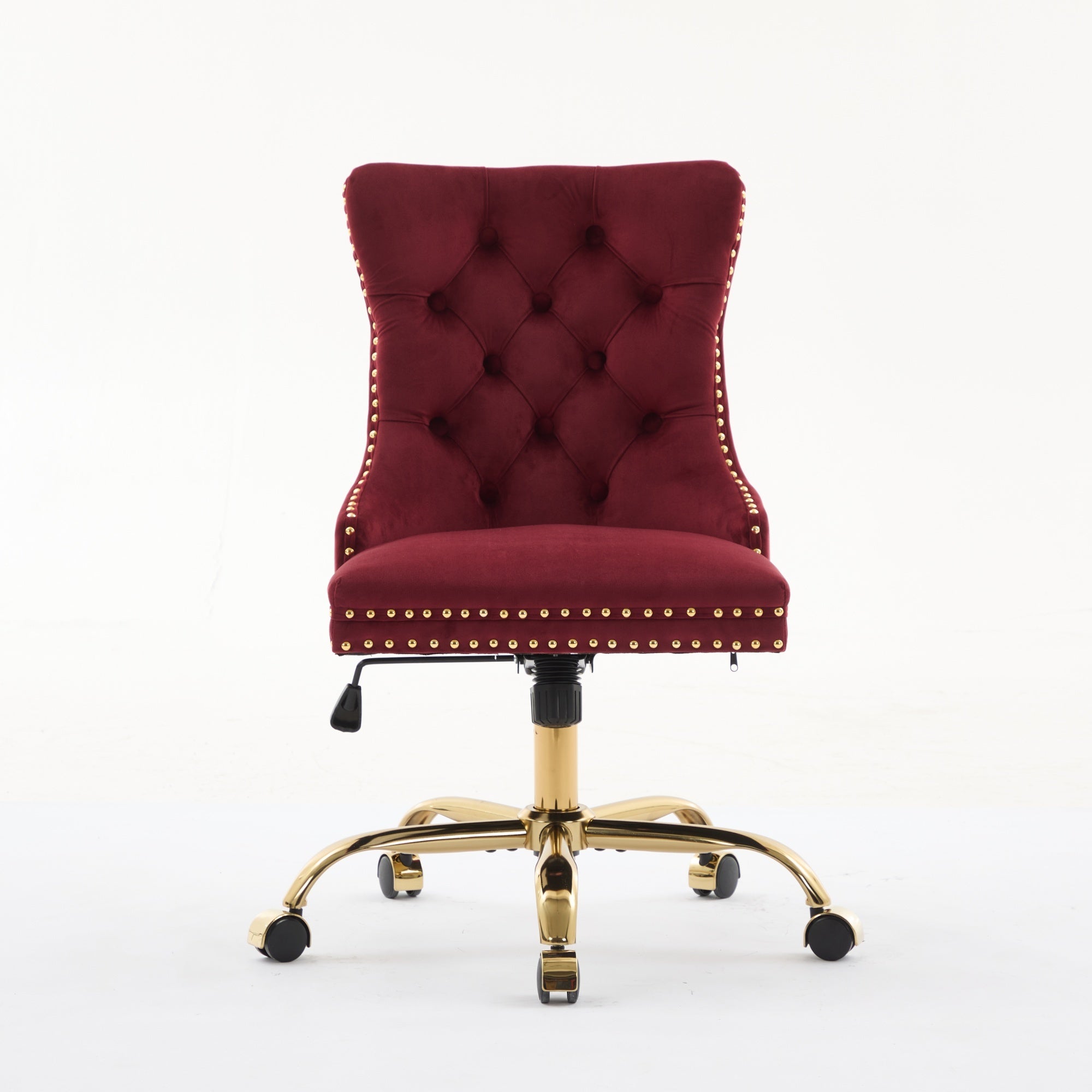 Modern Velvet Upholstered Tufted Button Home Office Chair