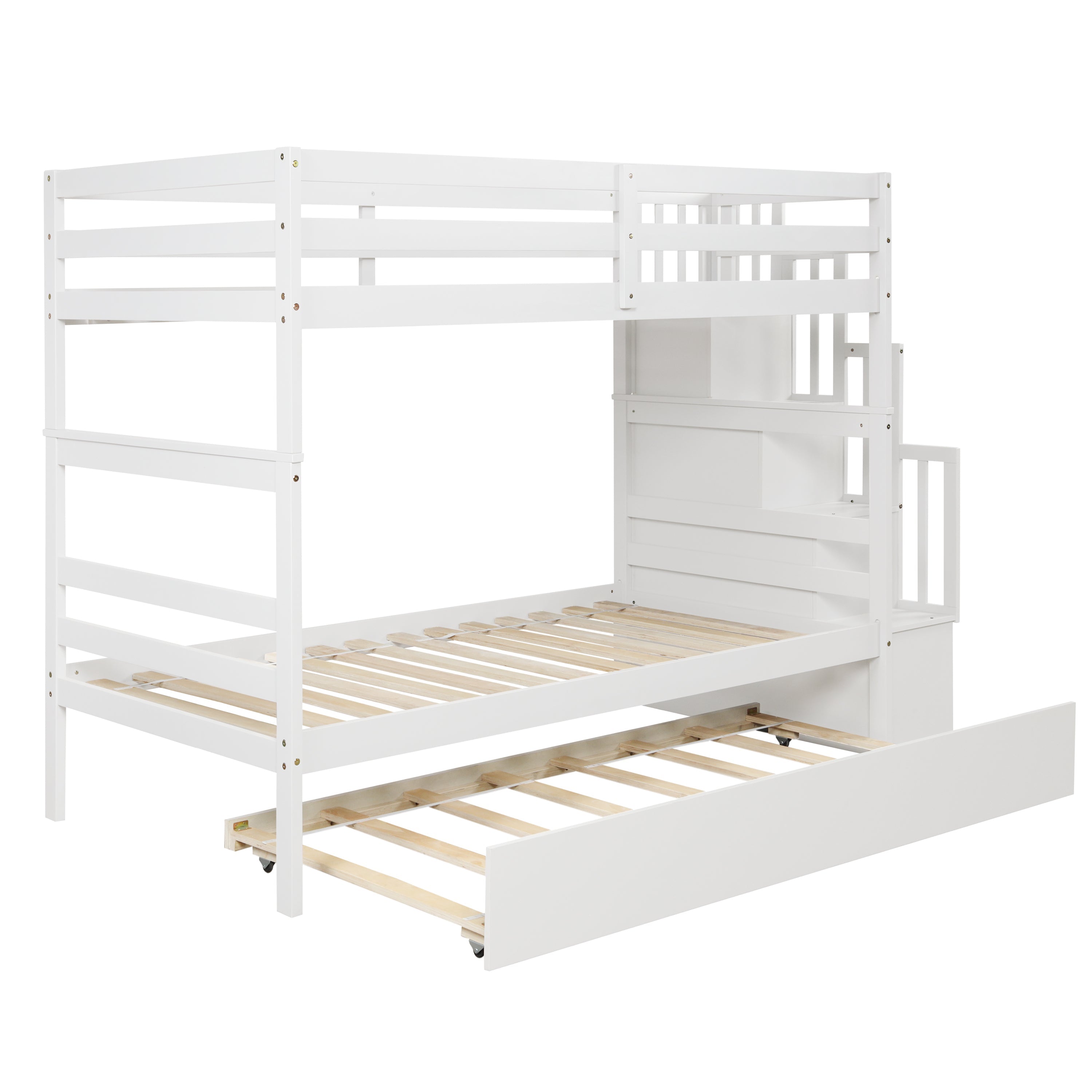 Twin over Twin Bunk Beds with Twin Trundle