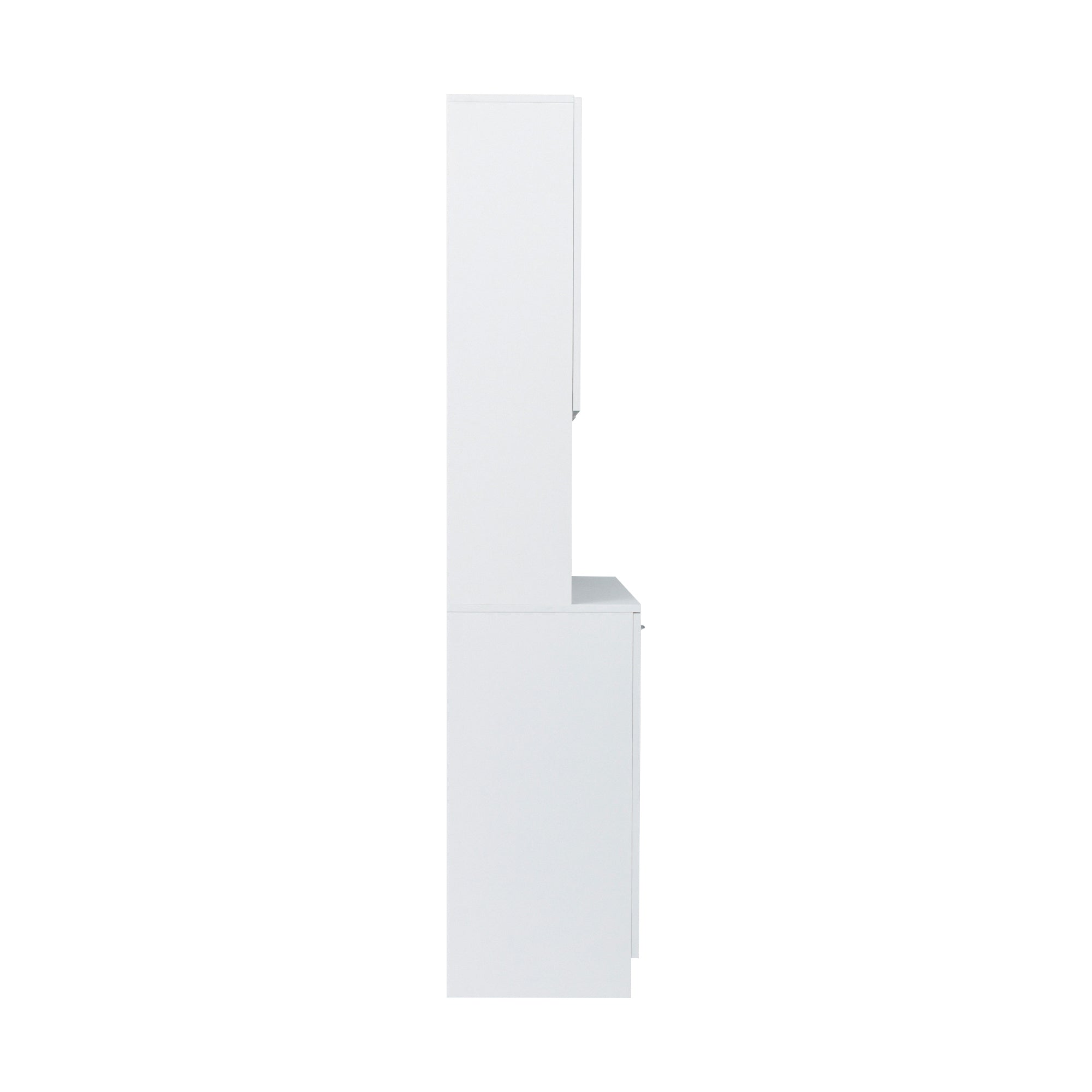70.87' Tall White Kitchen Cabinet with 6-Doors