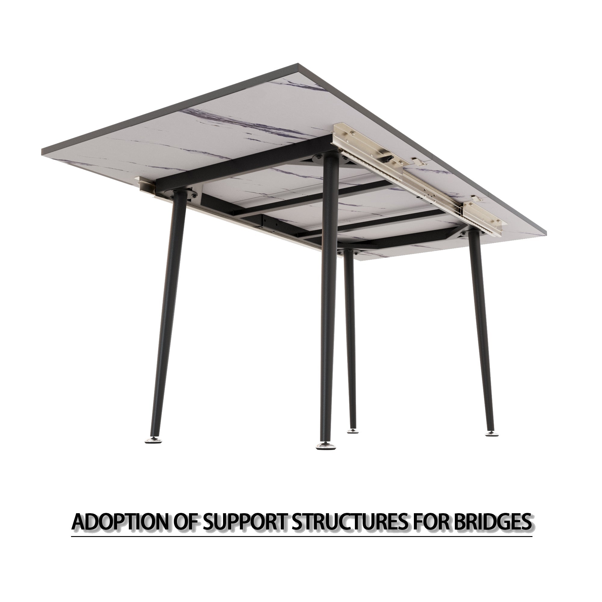 47'-63' Expandable Dining Table and Chair Set