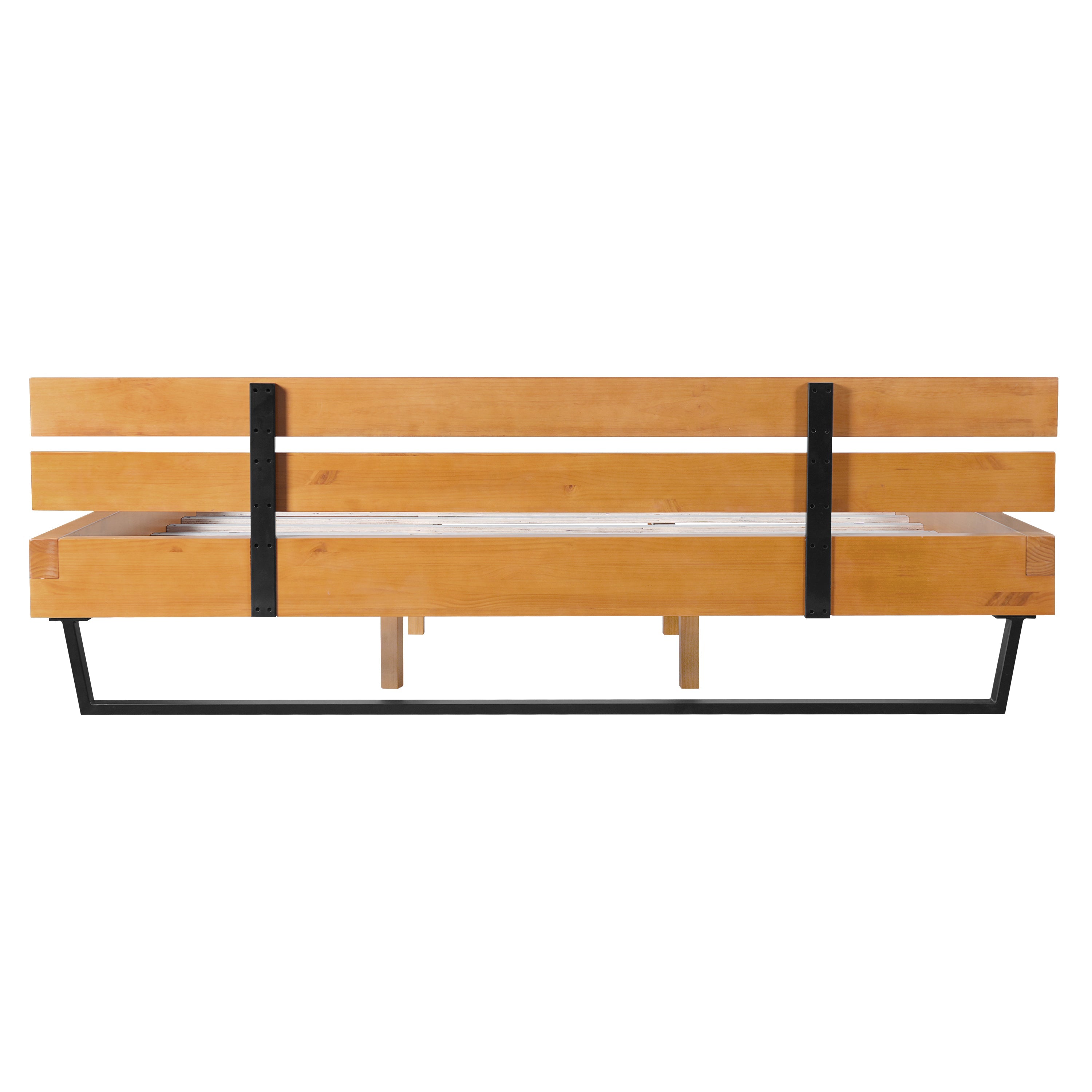 Natural Pine Wood Queen/King Size Bed Frame
