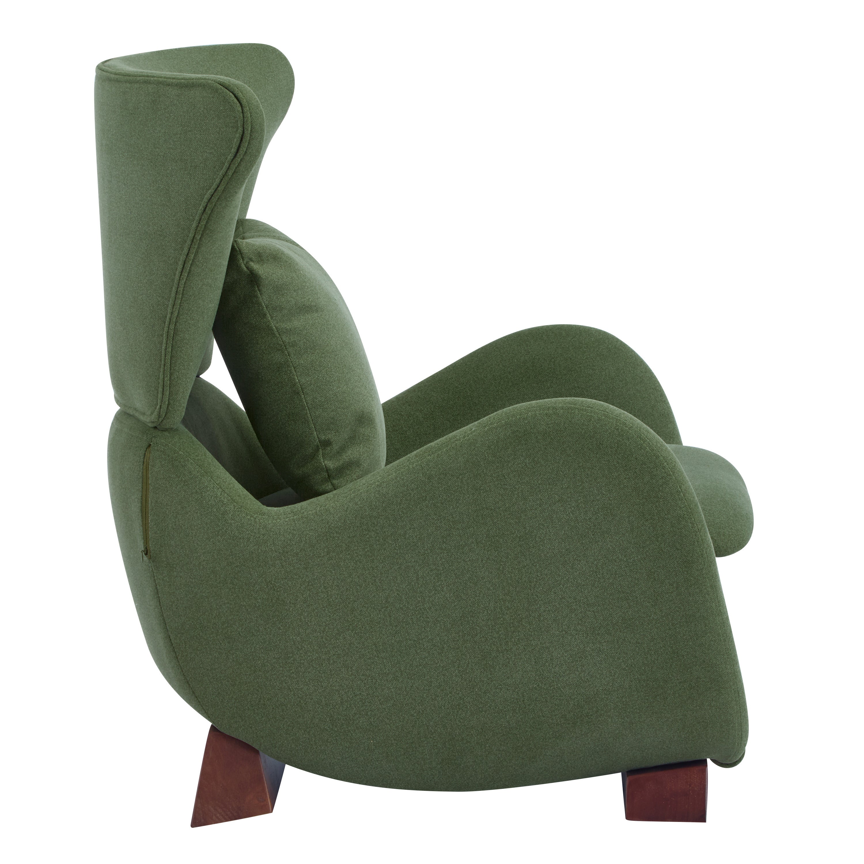 Modern Brown Polyester Accent Chair with Pet/Storage Space