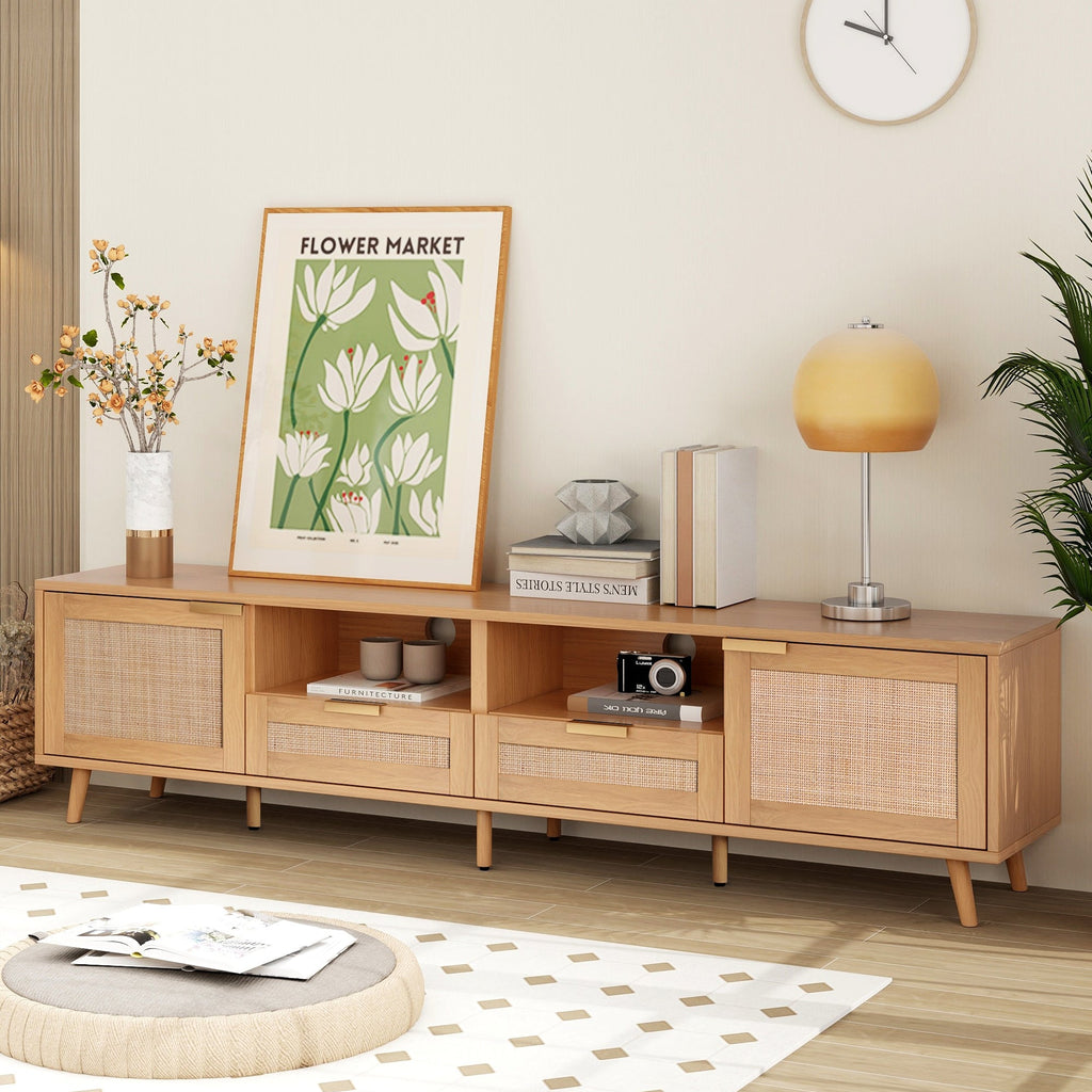 Modern Rattan TV Stand for TVs