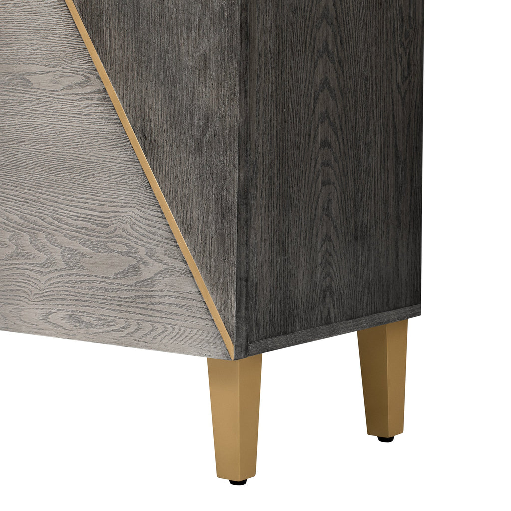 60' Retro Sideboard Cabinet with Adjustable Shelves