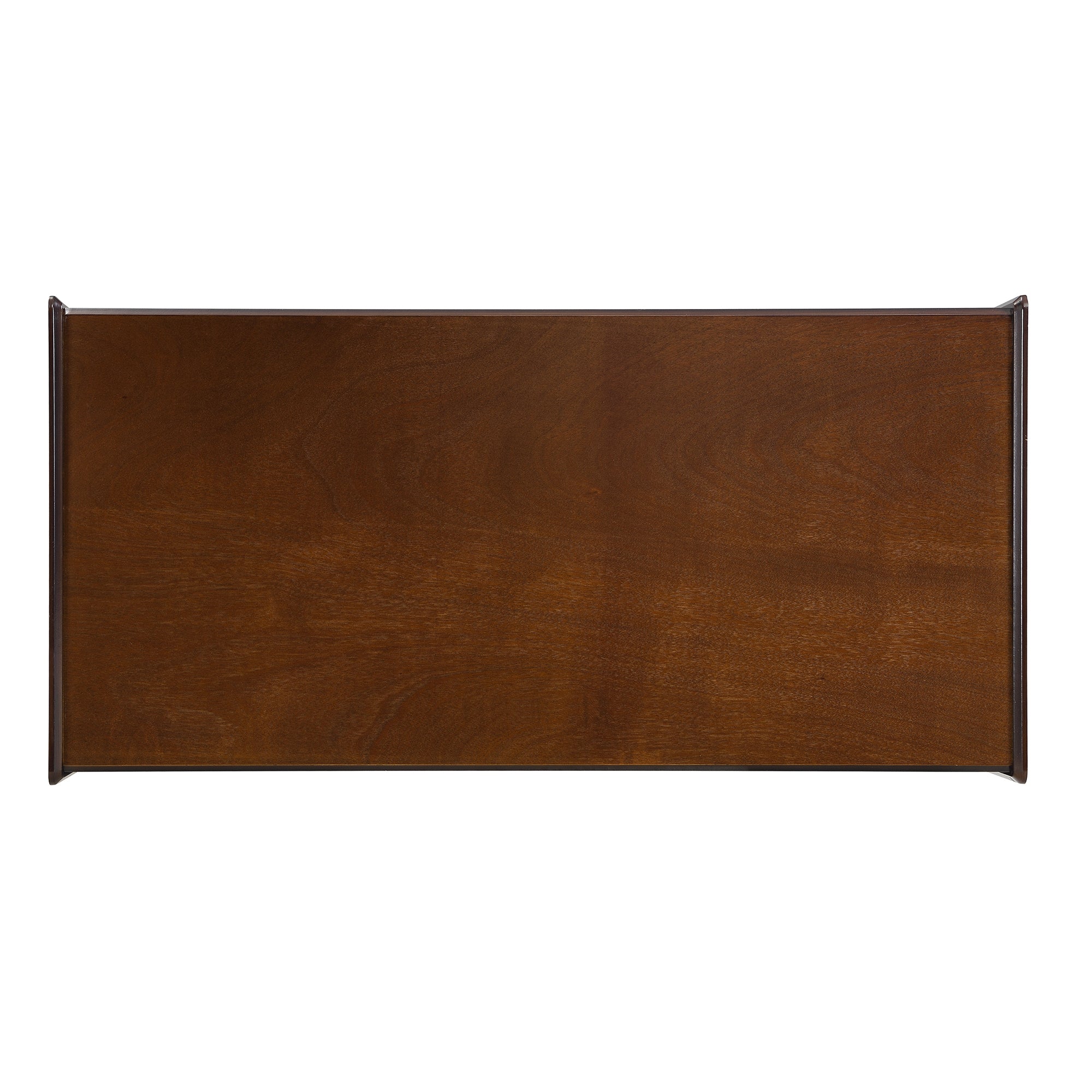 Modern 47.2' Wood Coffee Table with Fluted Style
