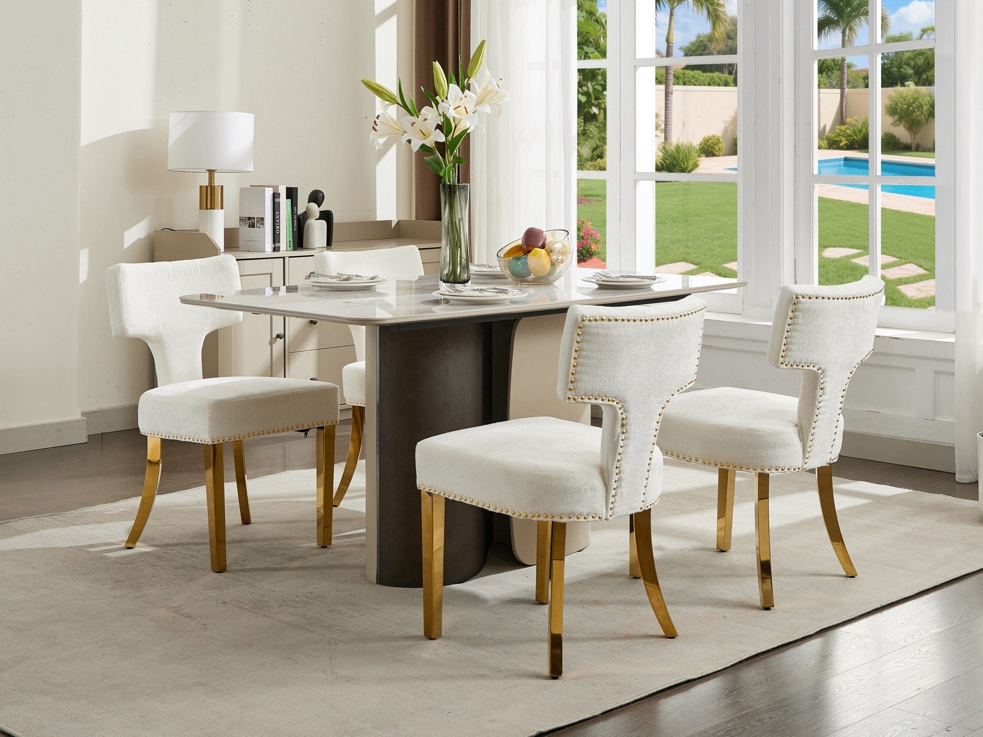 Mid Century Modern Dining Chairs (Set of 2)