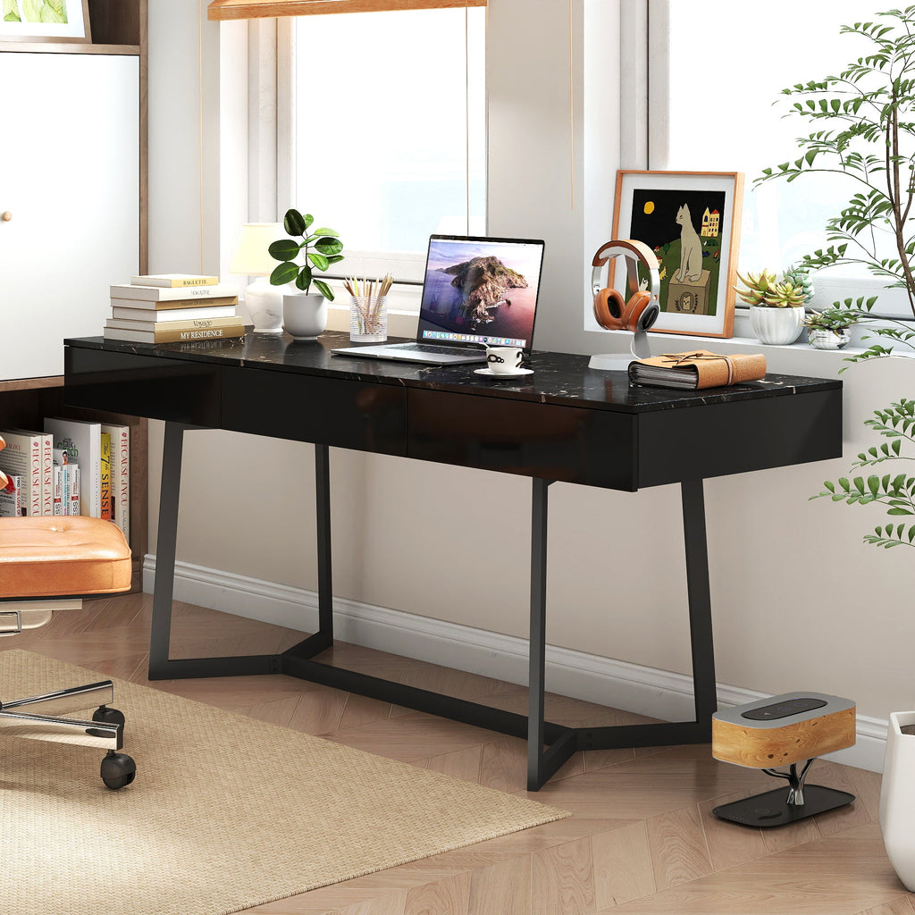 Modern Black 70.87' Computer Desk