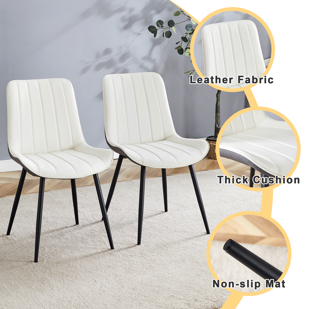 4Pcs Modern Minimalist Dining Chair Set